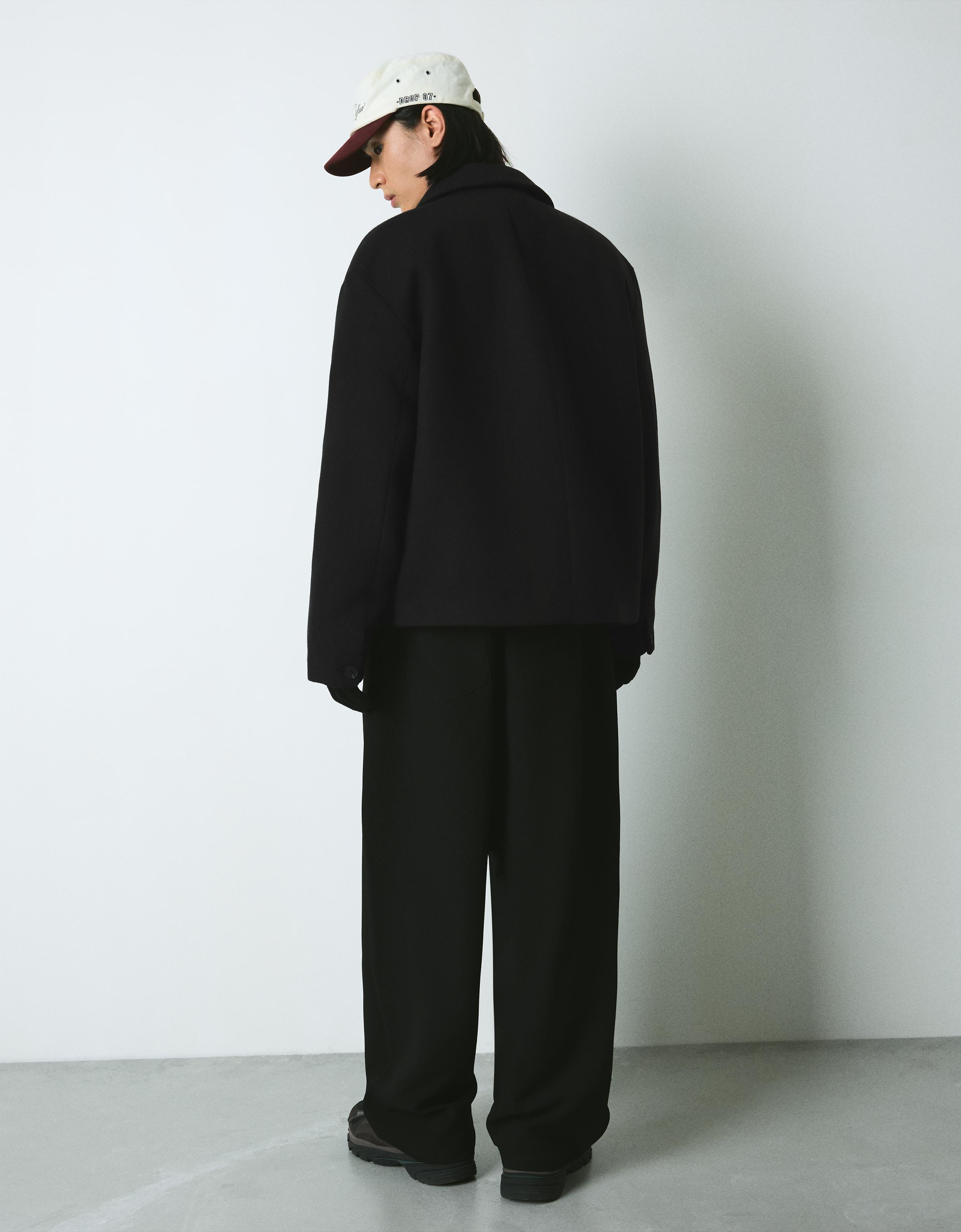 Bershka Stoffjacke Herren S Schwarz