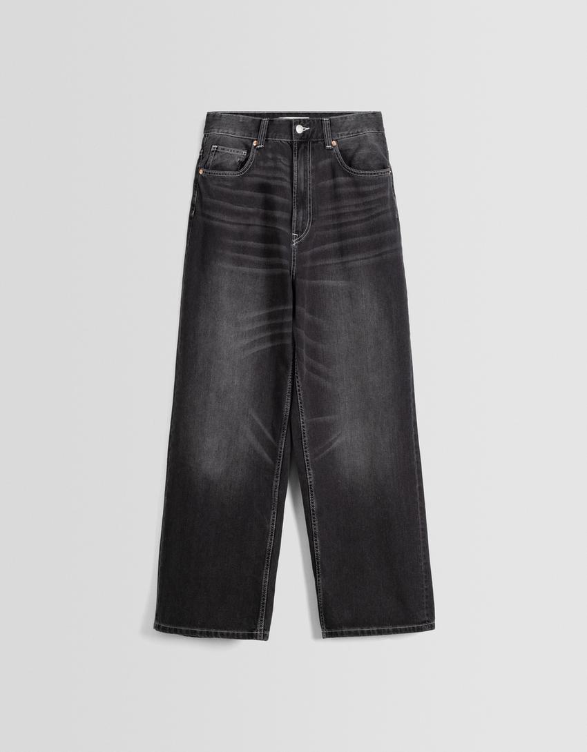 Jean super baggy-Gris-4