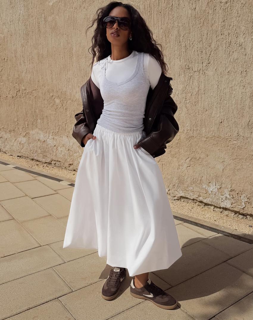 Retro spor ayakkabı-Kahverengi