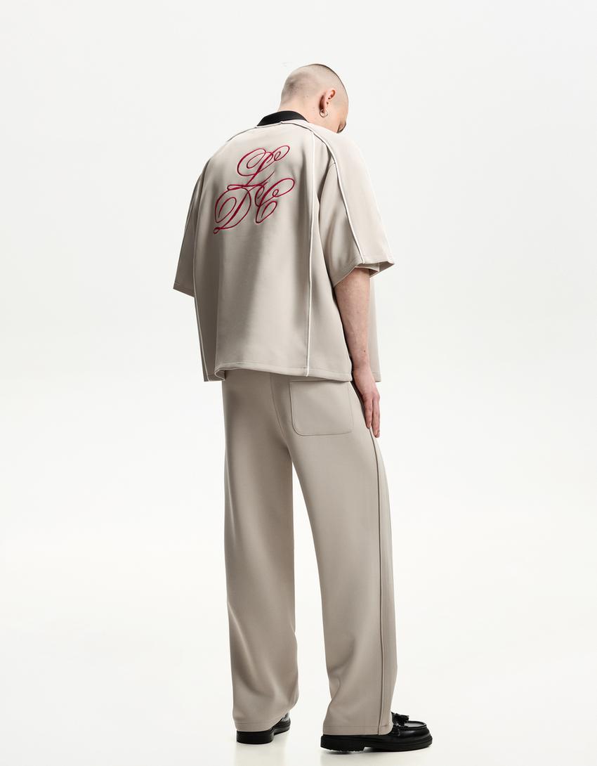 Pantalón baggy jogger-Gris-1
