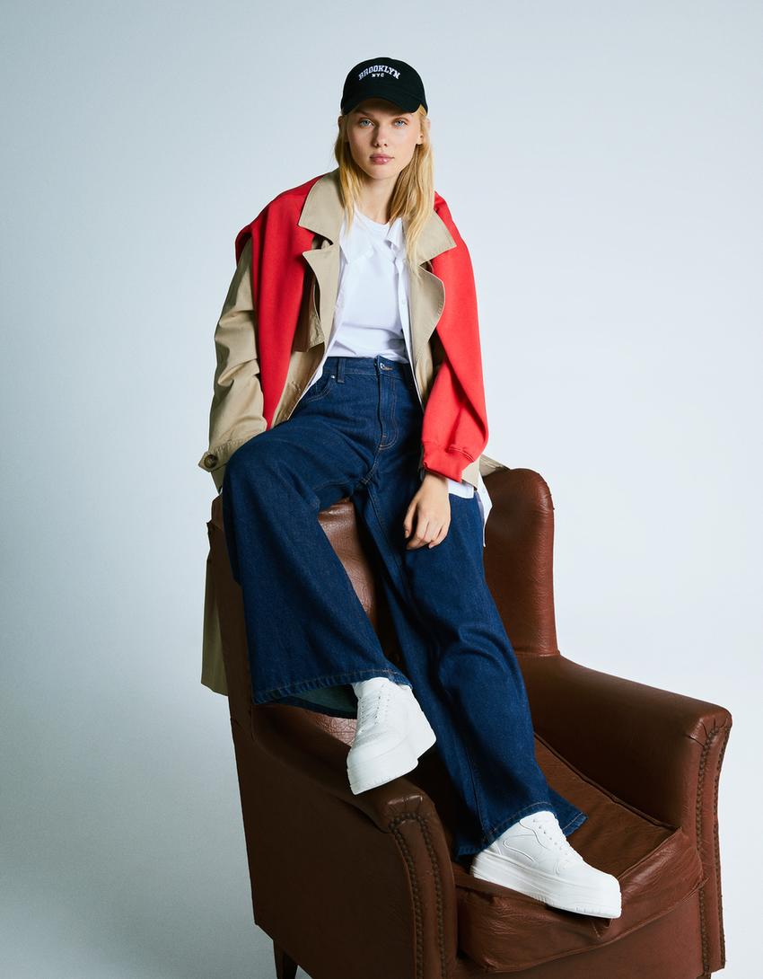 Sapatilhas com plataforma-Branco-1