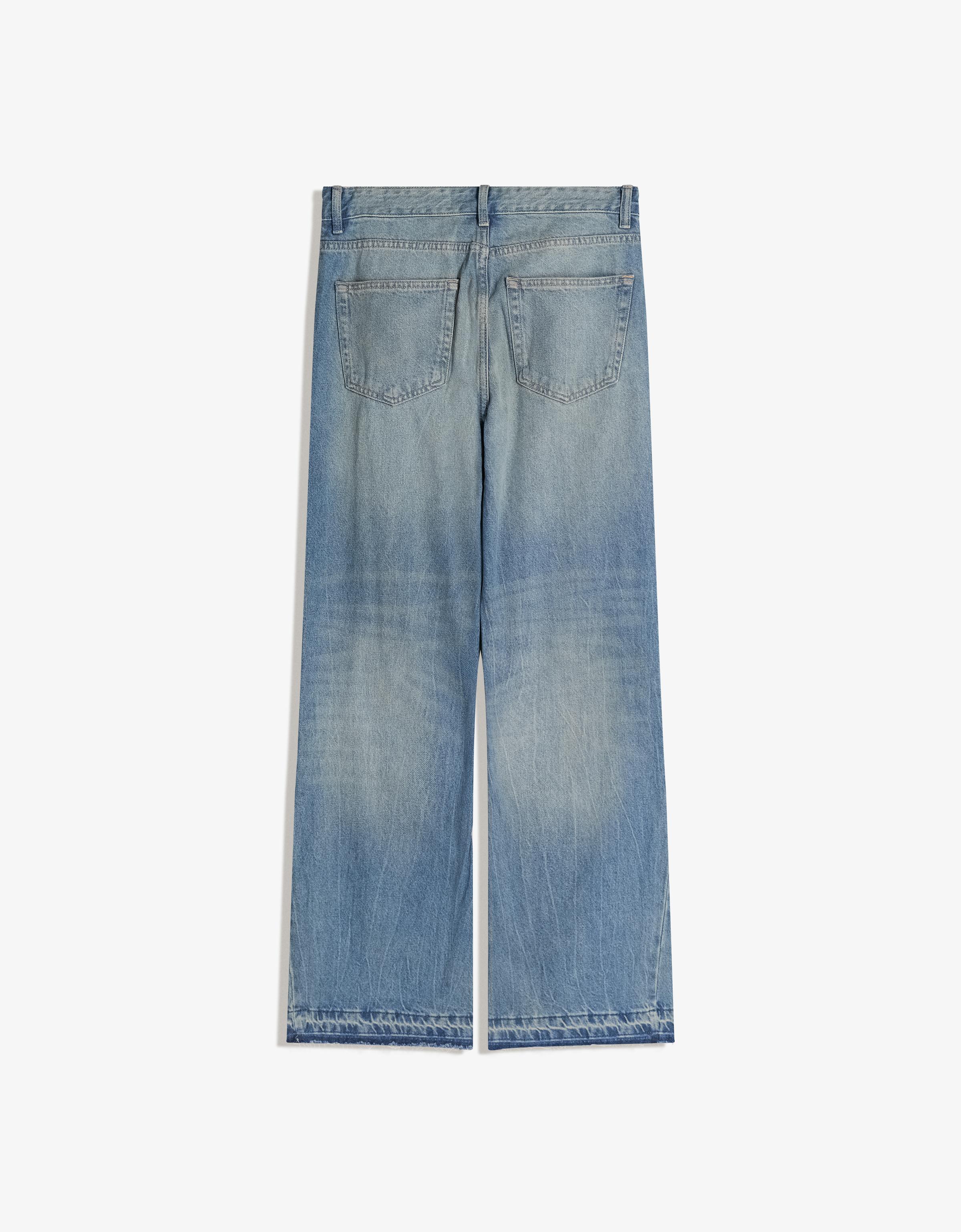 Straight-fit flared jeans — Light blue