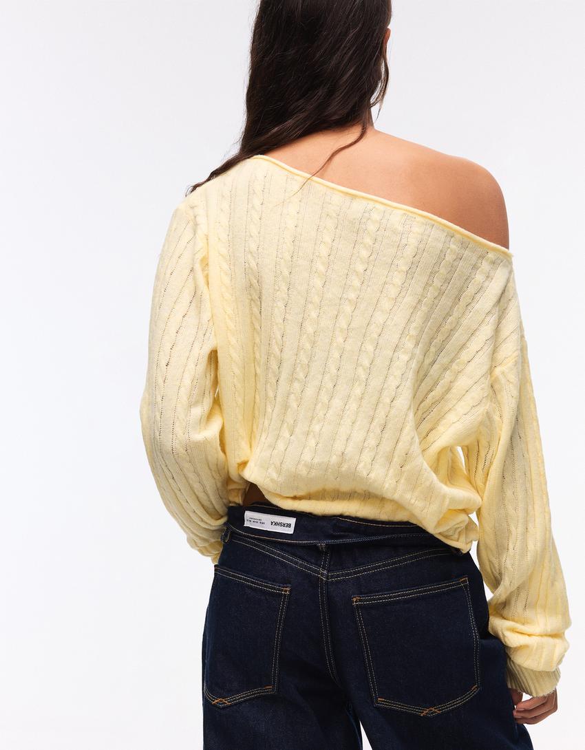 Braided jumper-Yellow