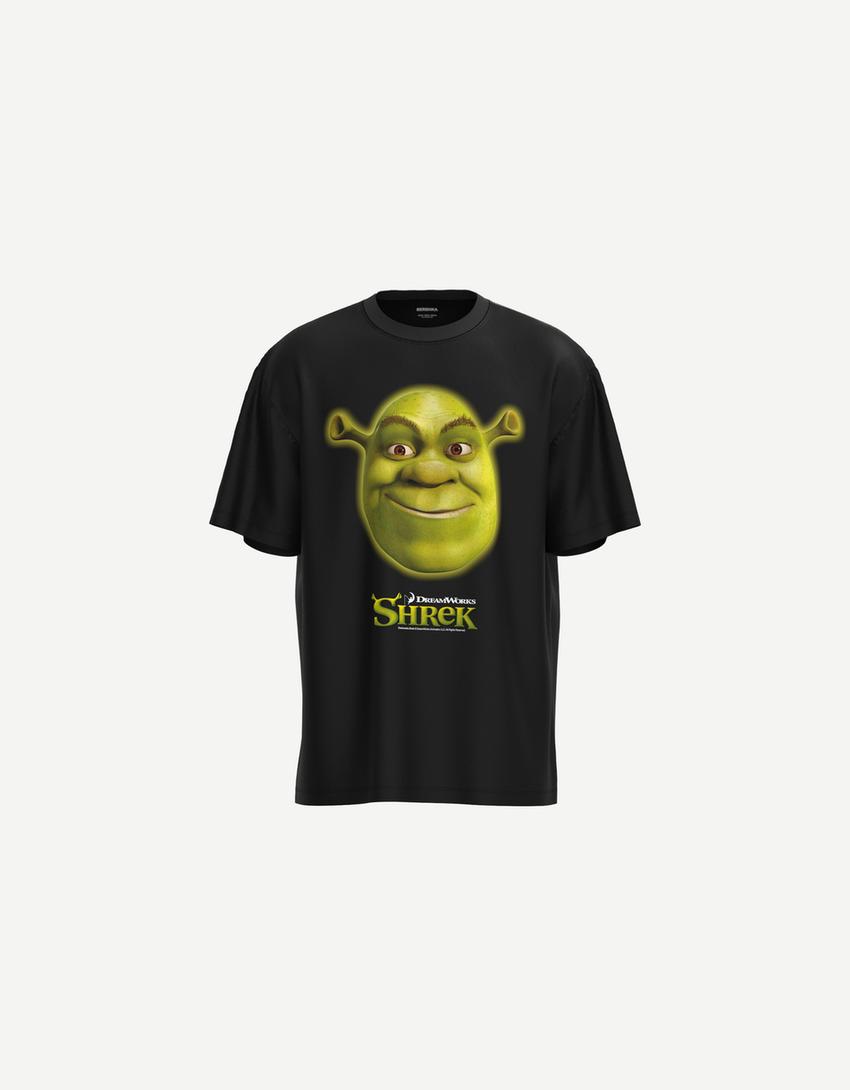 Maglietta Shrek maniche corte-Nero-3