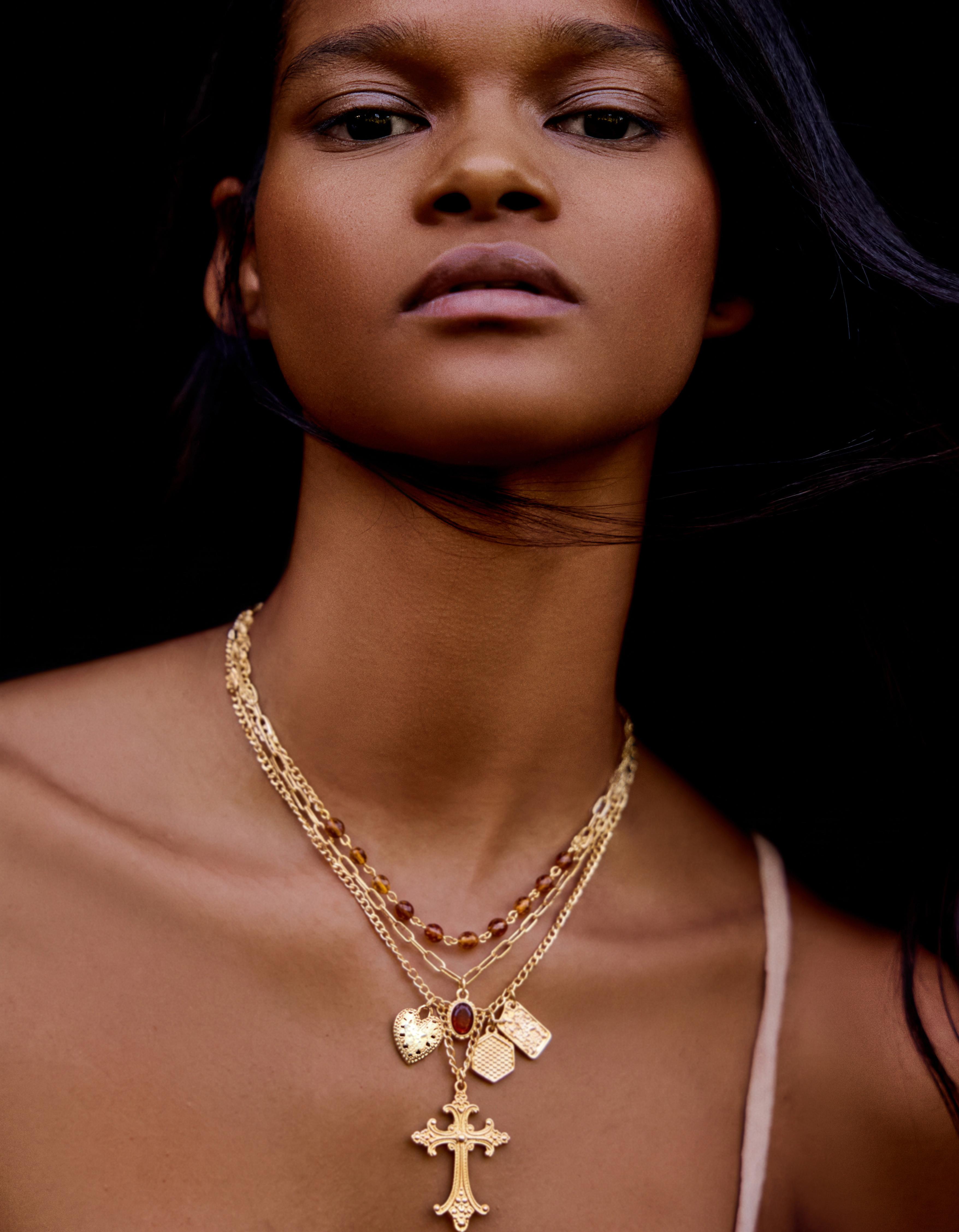 Pack of cross necklaces — Gold