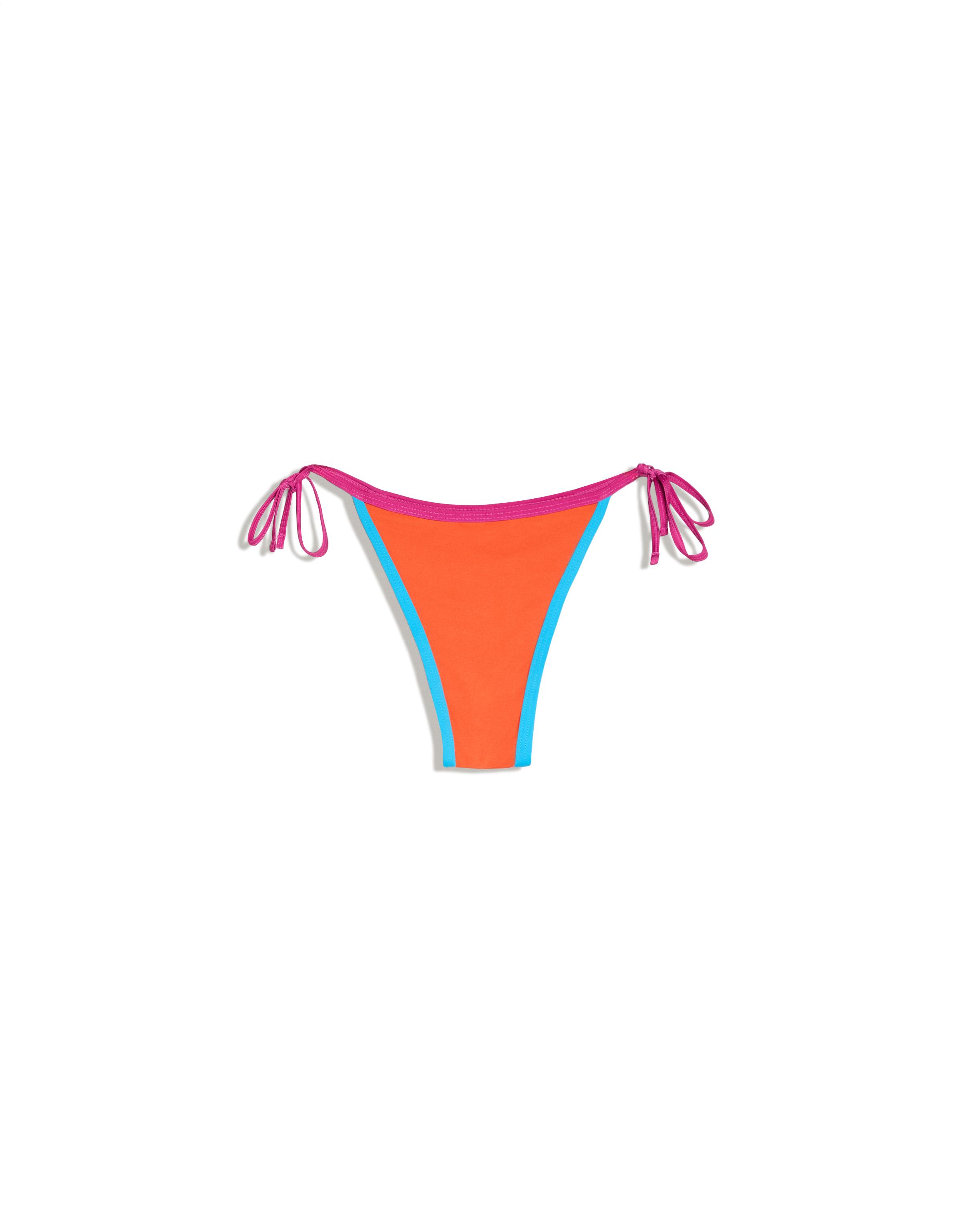 Contrast Brazilian bikini briefs — Orange