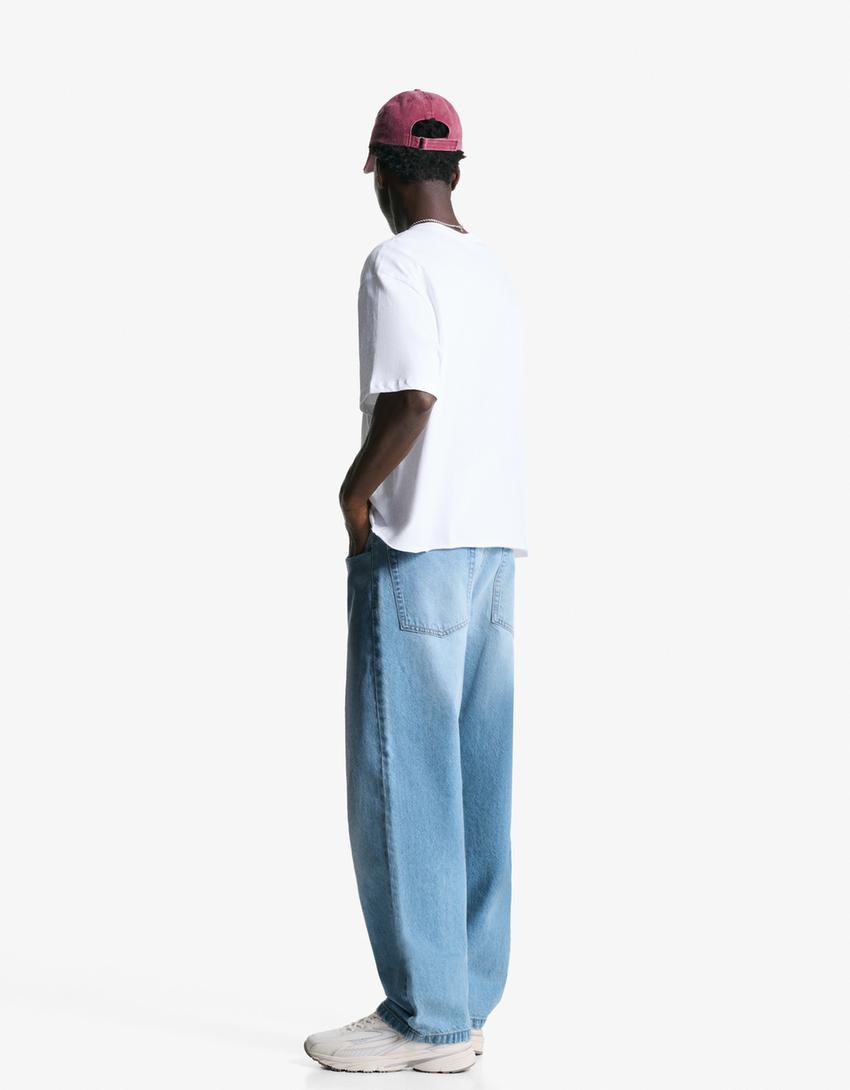 ג'ינס Baggy-תכלת-1