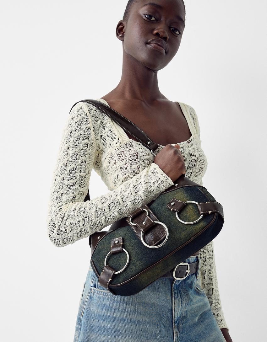 حقيبة كتف متباينة بحلقات-أزرق-1