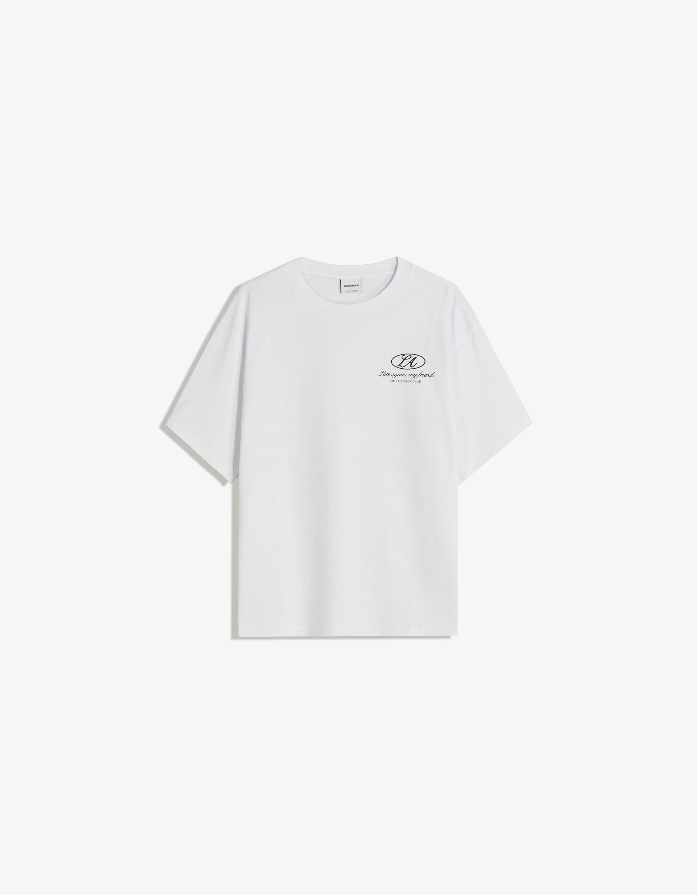 Short sleeve T-shirt with print - Clothes - Men | Bershka