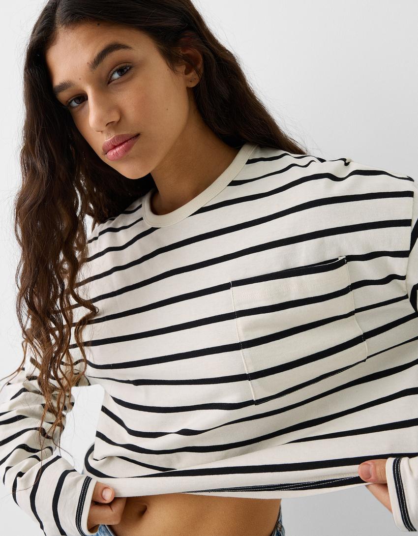 Striped jumper-White / Black-5