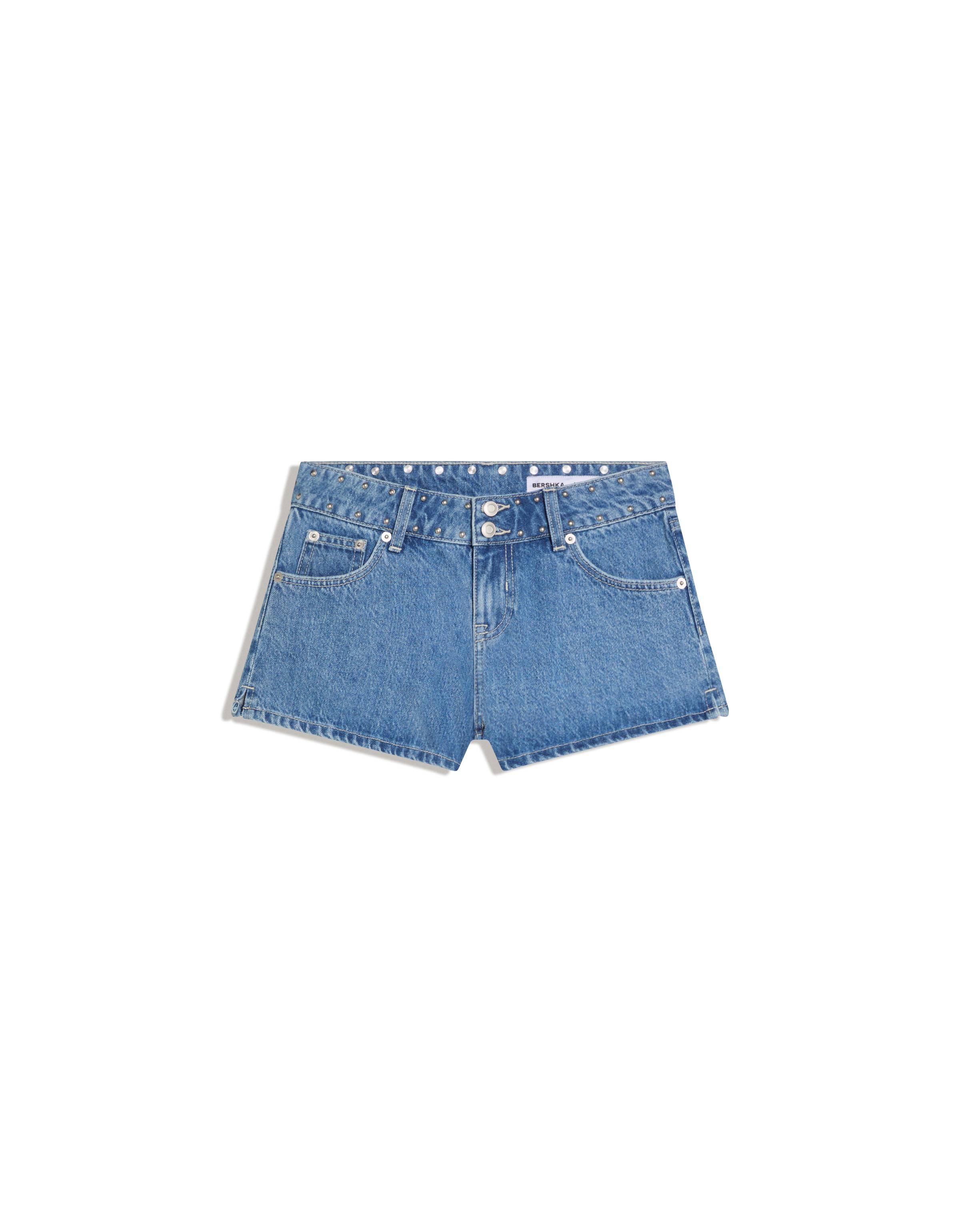 Baskılı denim şort - Görsel 73