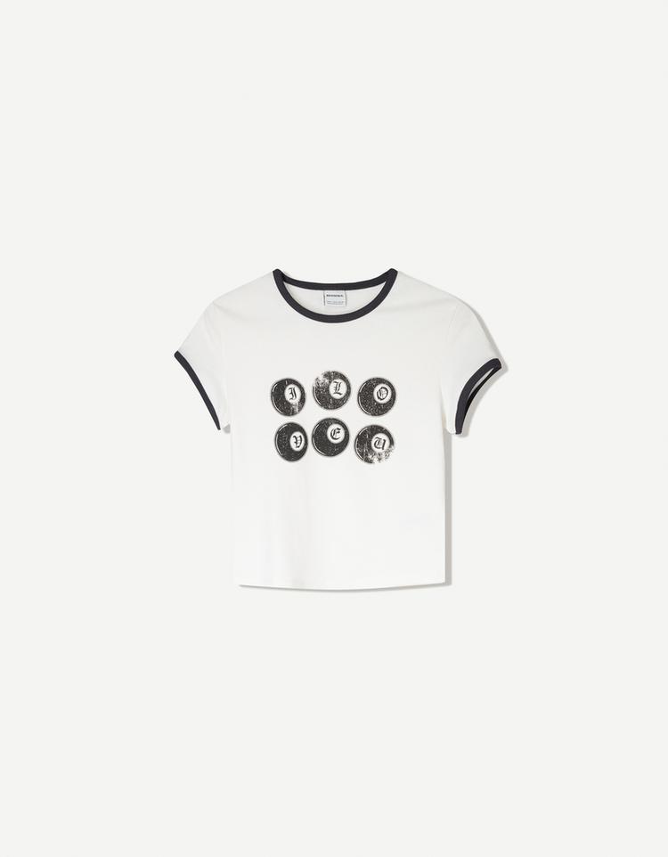 Short sleeve T-shirt with print