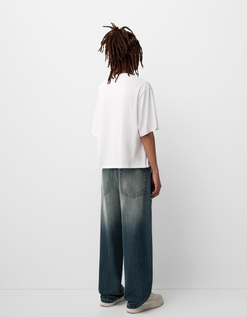 Super baggy jean-Yeşil-1