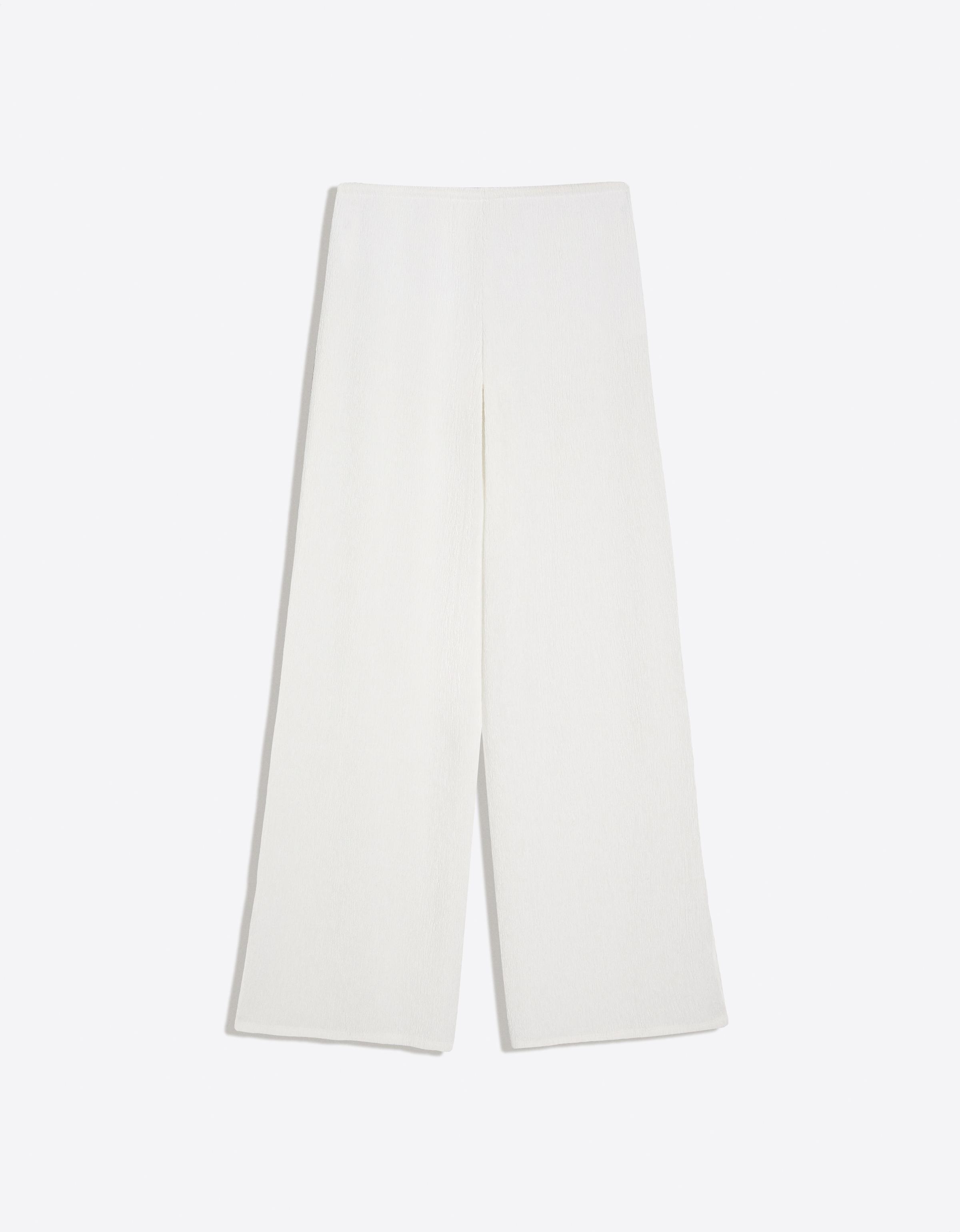 Wide-leg trousers with elasticated waist
