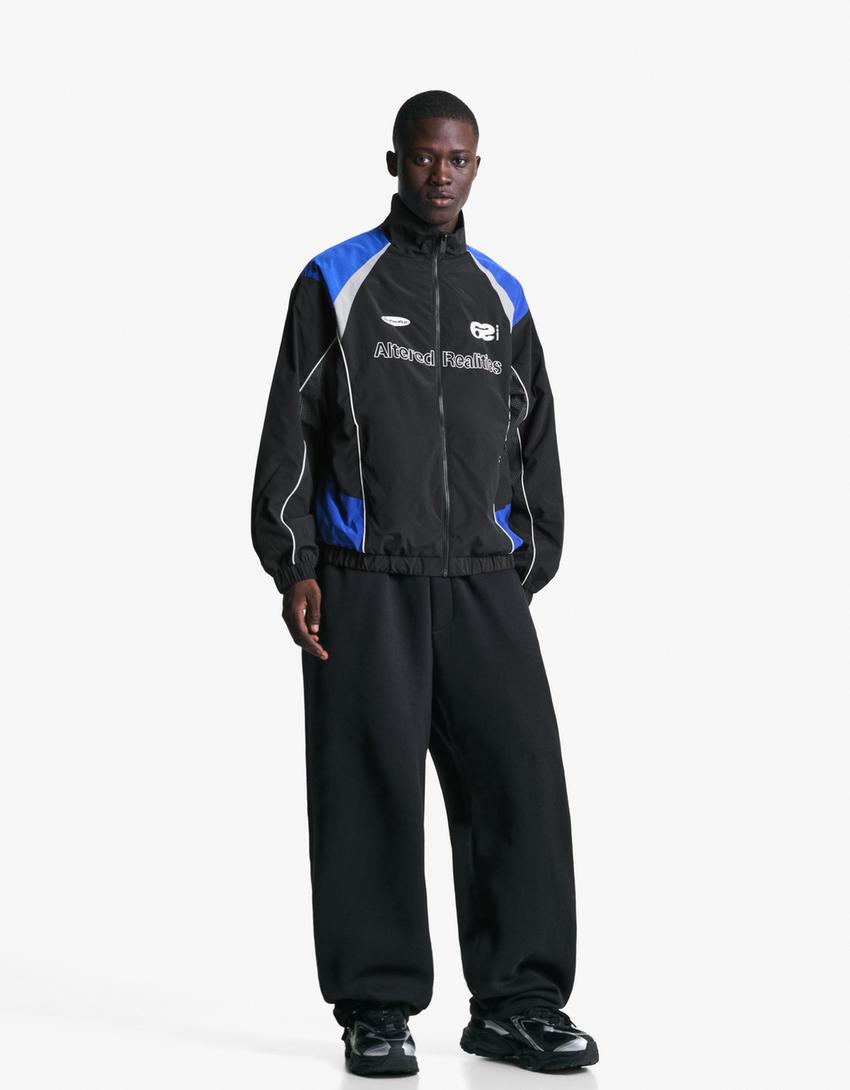 Cazadora técnica print-Negro-3
