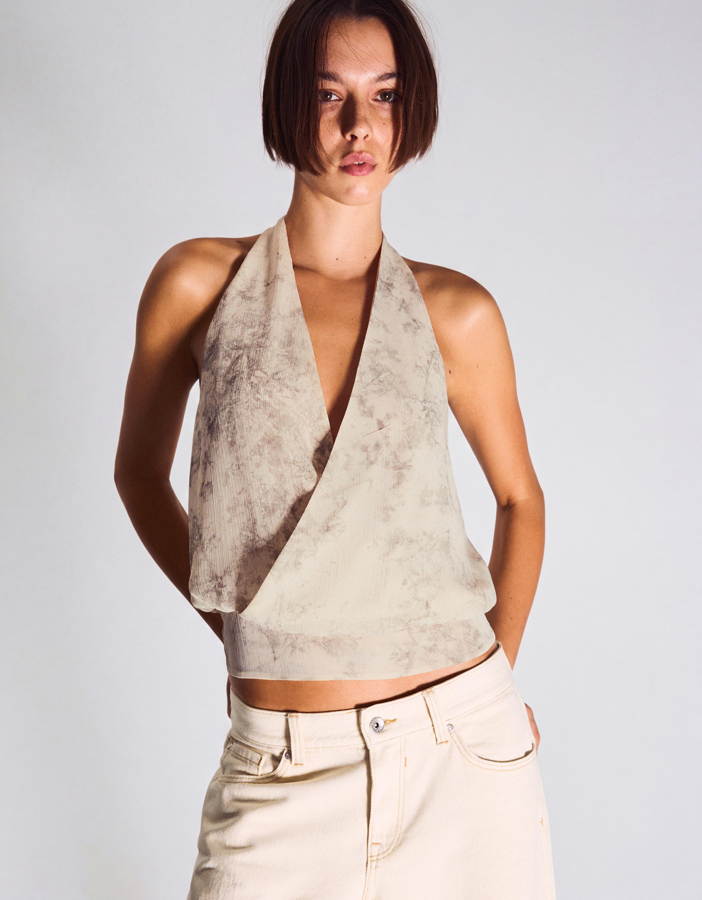 Çapraz halter bluz - Görsel 24