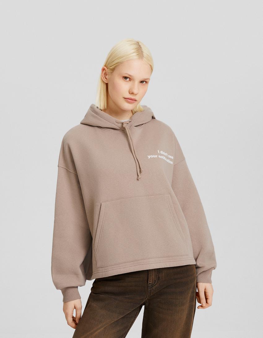 هودي فضفاض بطبعة-بني-1