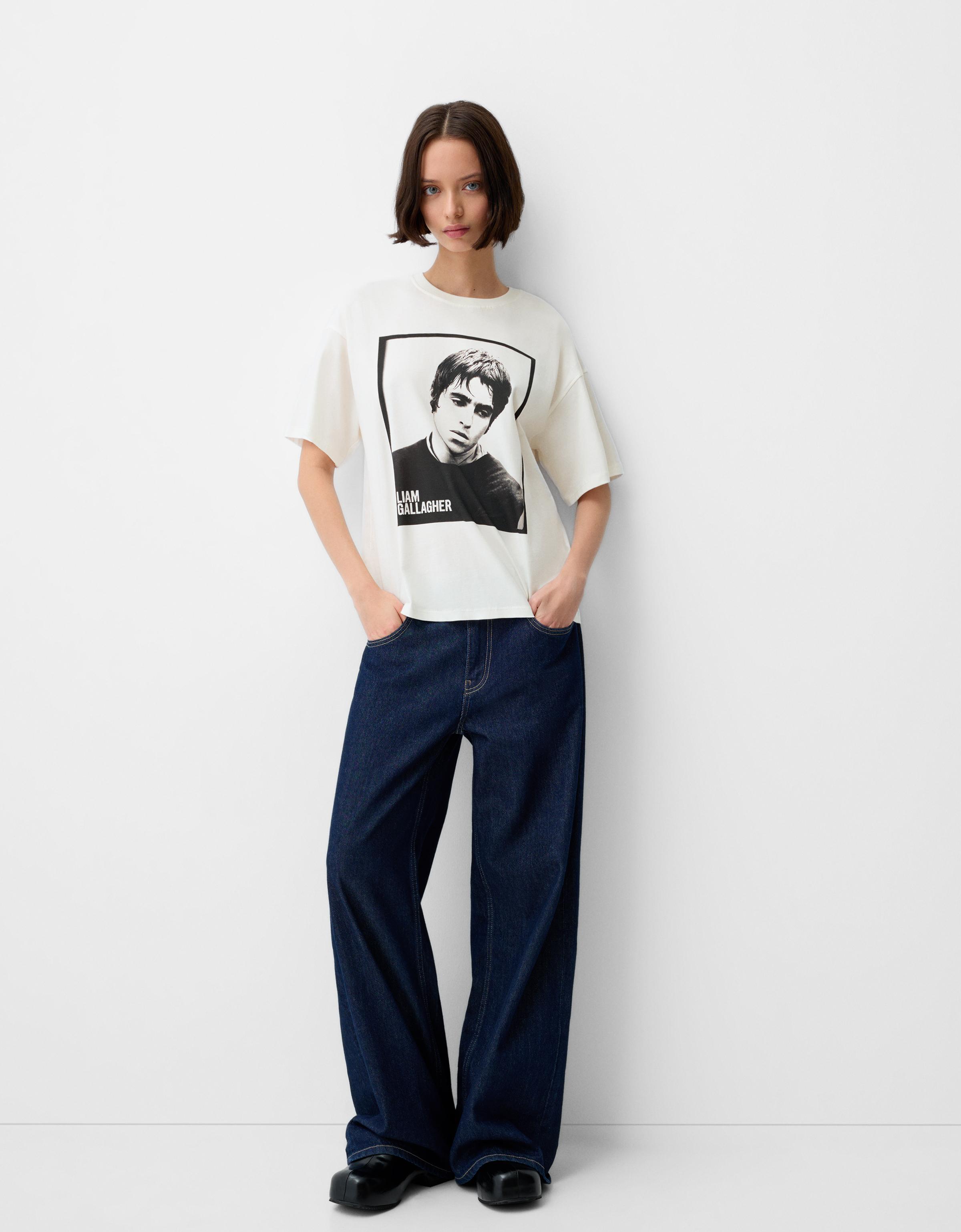 Liam Gallagher short sleeve T-shirt - Women | Bershka
