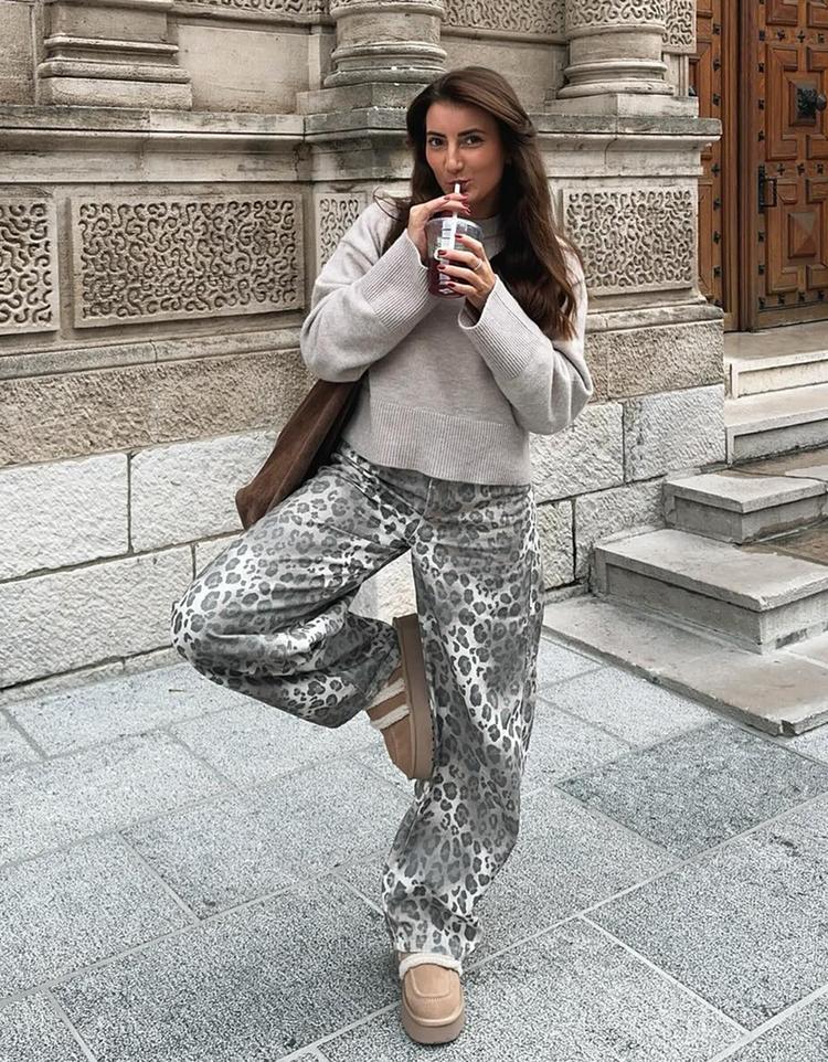 Oversize bisiklet yaka kazak