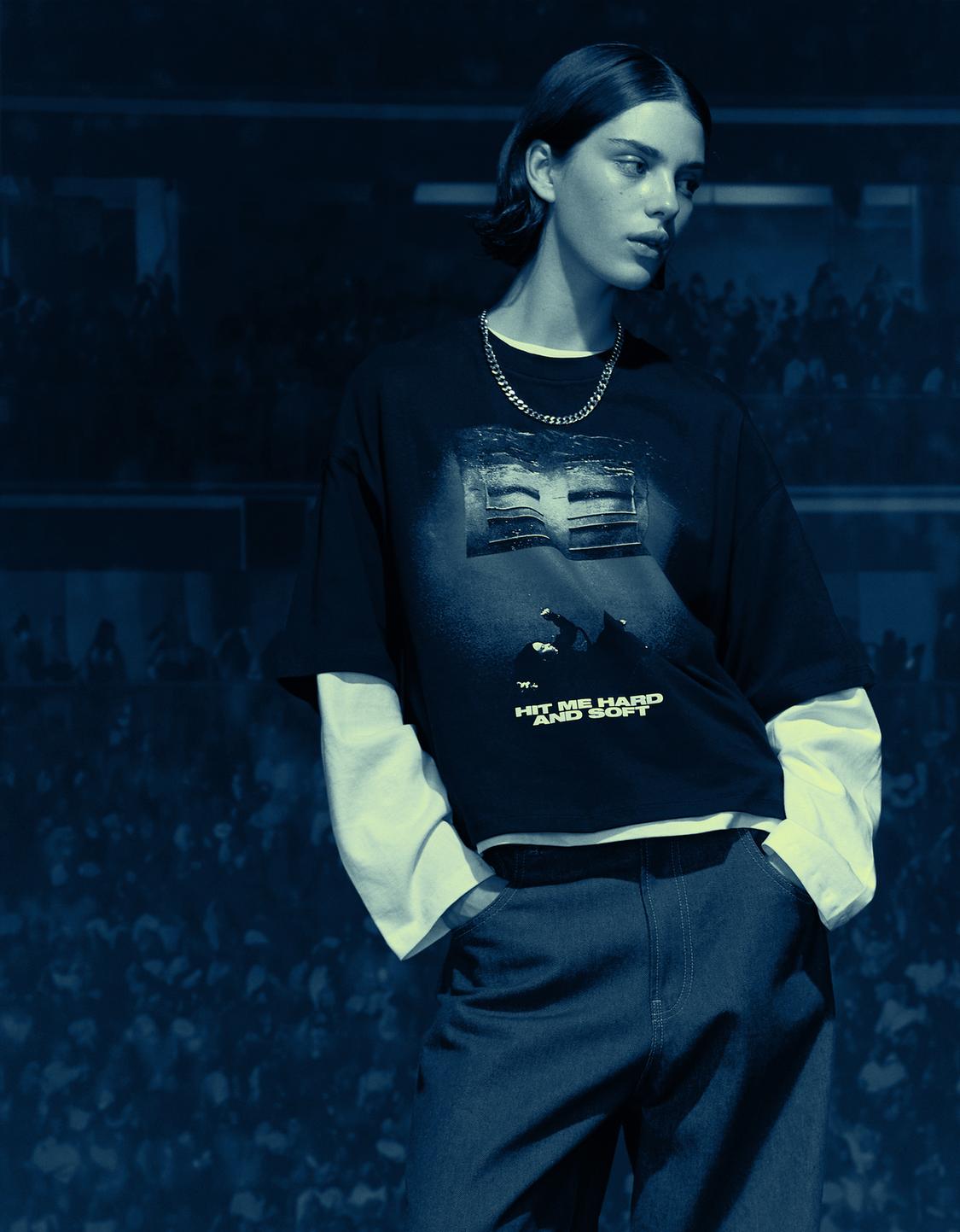 Short sleeve Billie Eilish print T-shirt