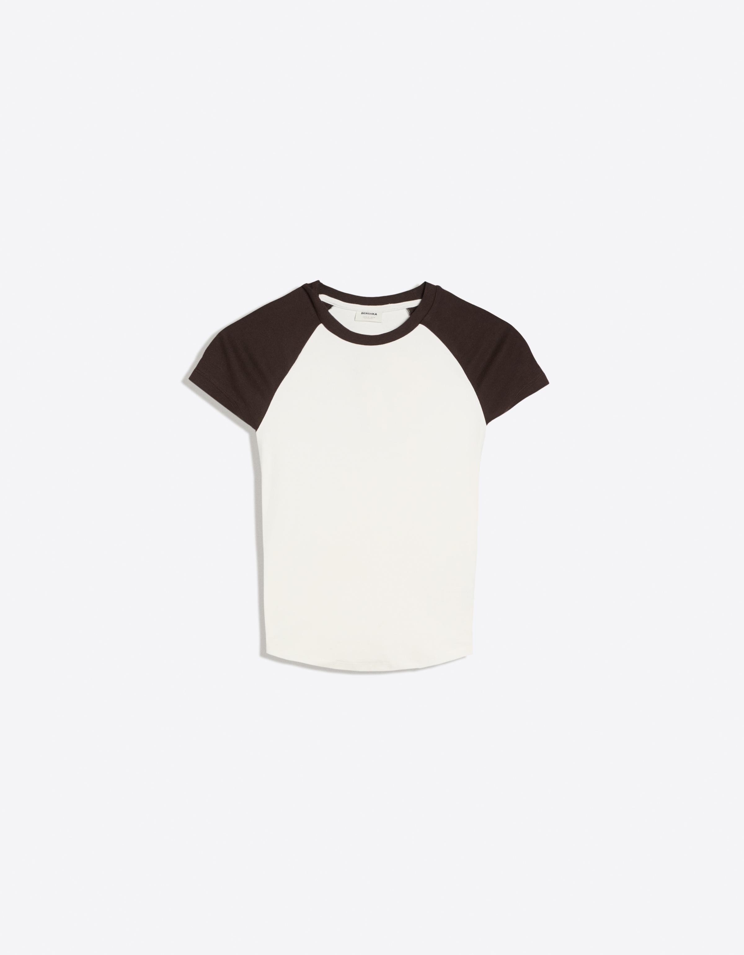 Fitted raglan T-shirt — Off white