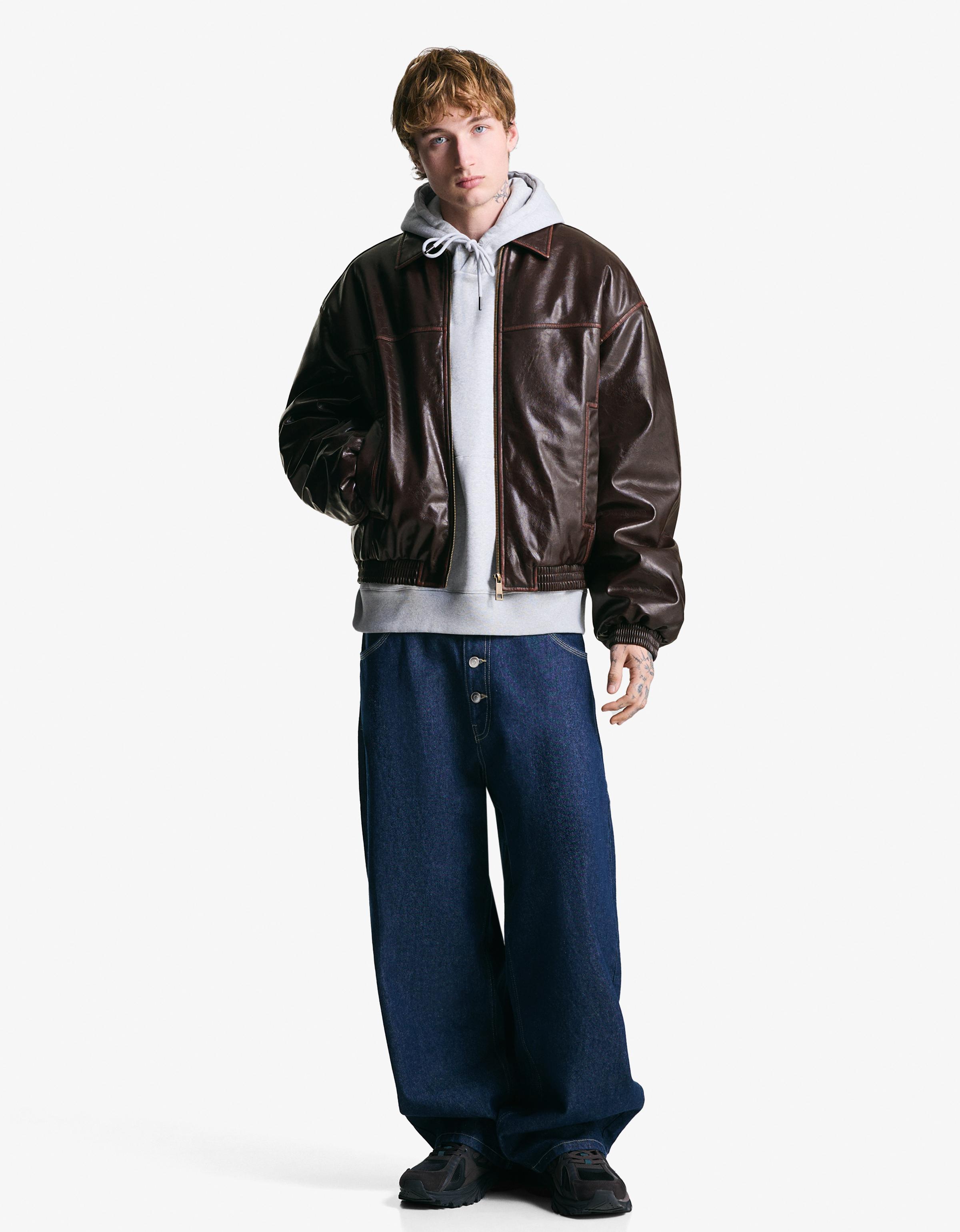 Suni deri ceket - Görsel 48