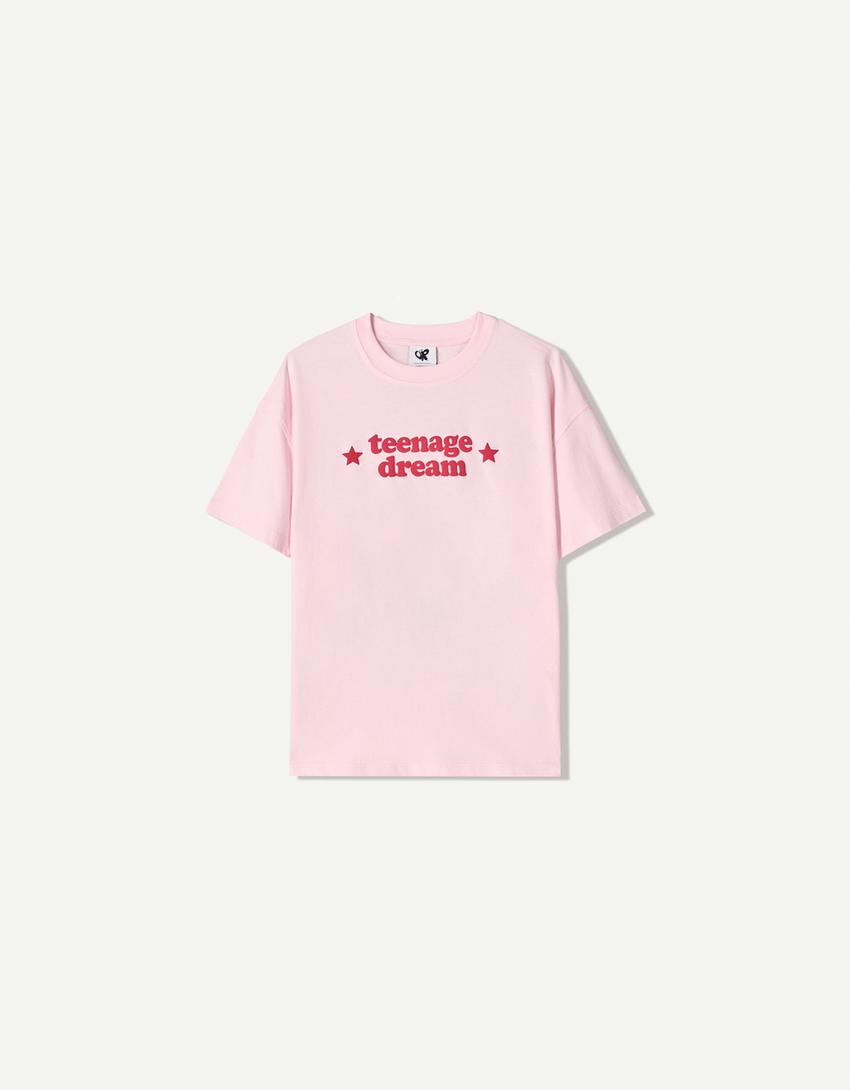 Camiseta Olivia Rodrigo manga corta print-Rosa-3