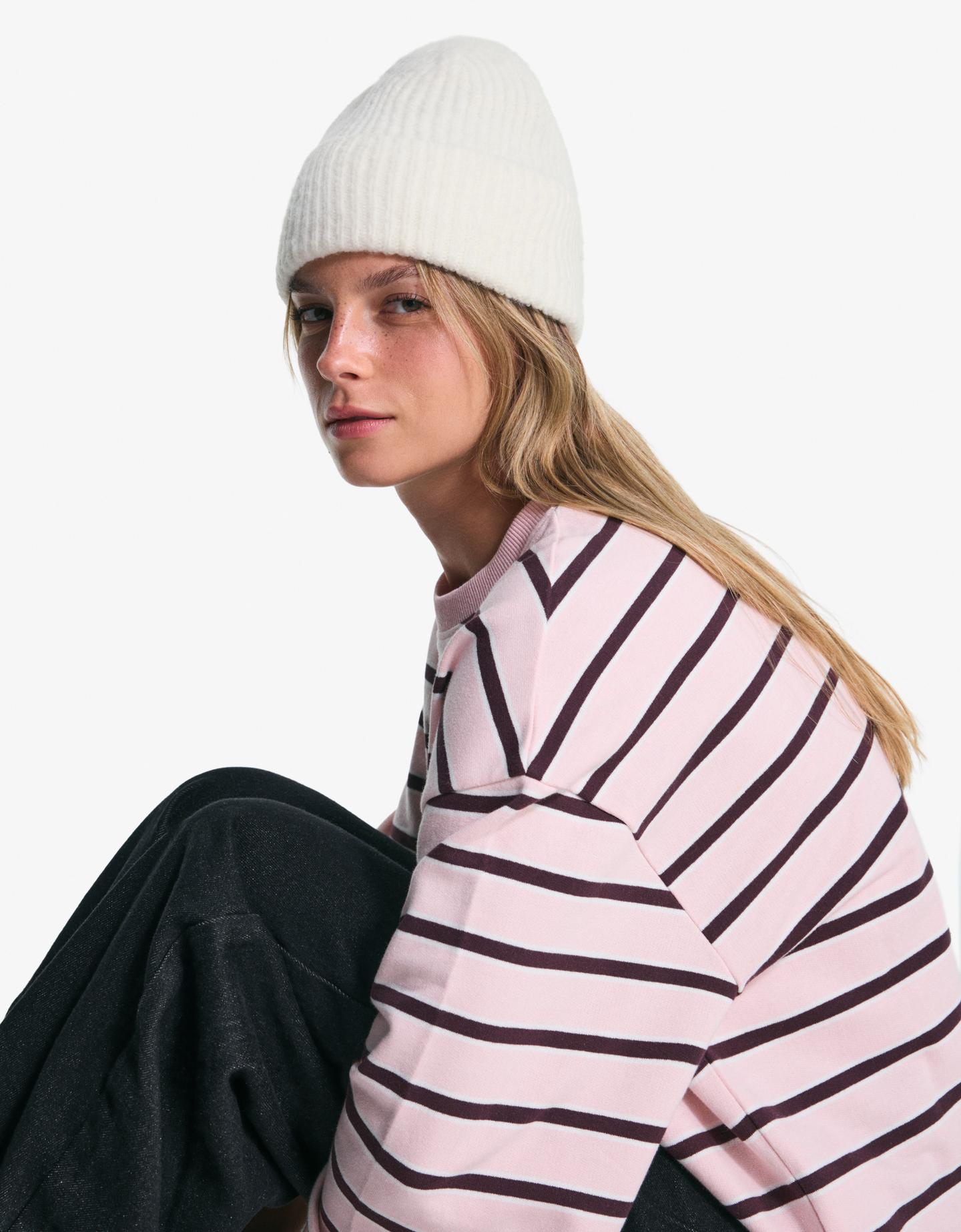 Bershka Beanie Básico Mujer Crudo