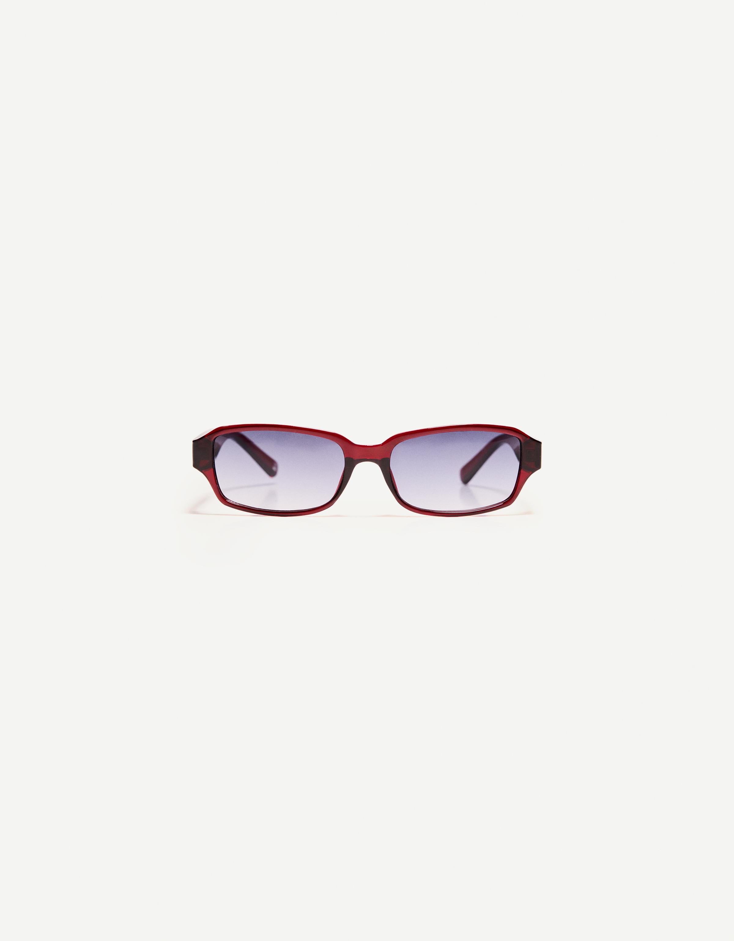 Bershka Sonnenbrille Mit Kunststoffgestell Damen Bordeaux