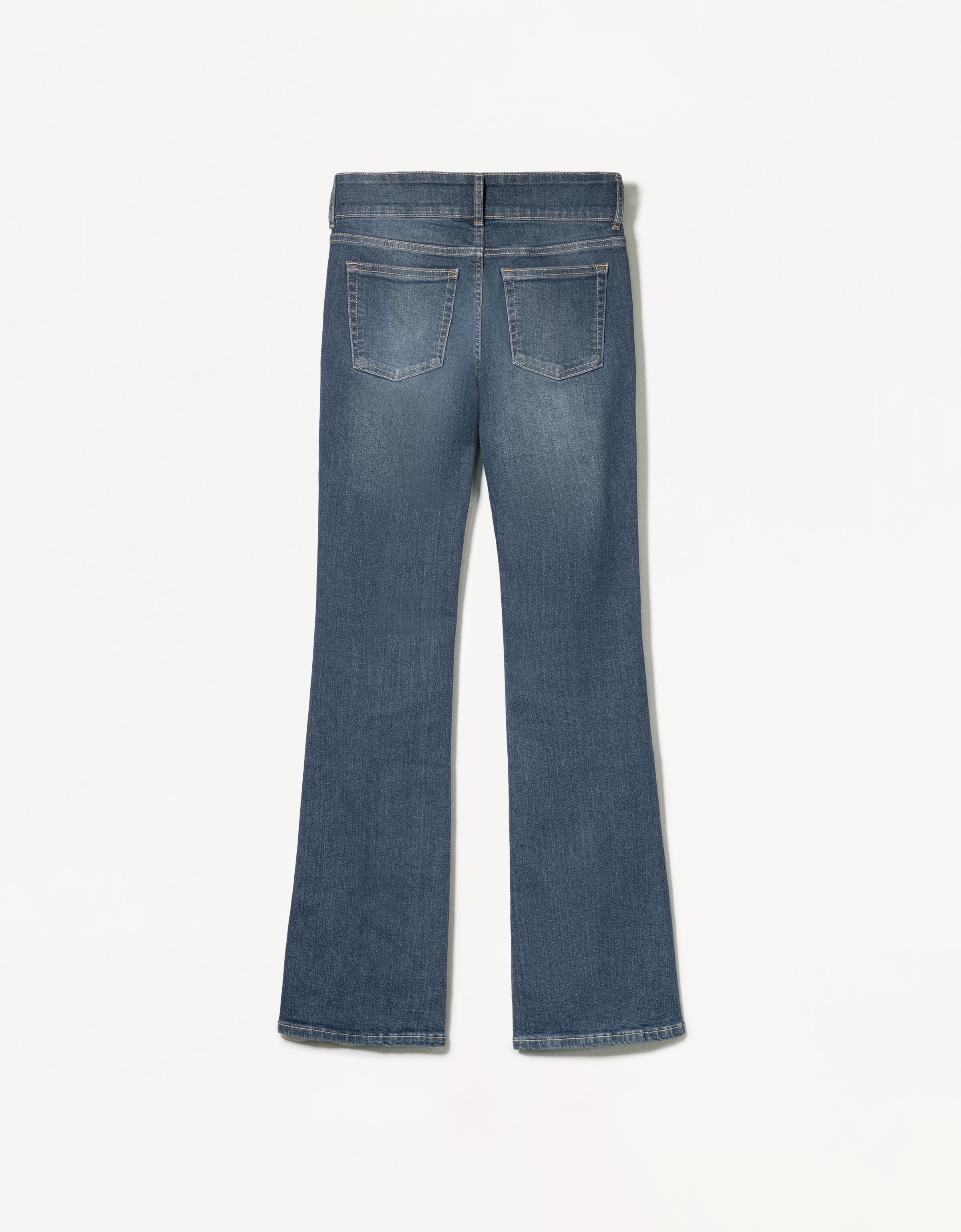 Badblood 0119 Low-rise boot cut jeans - Mid Blue