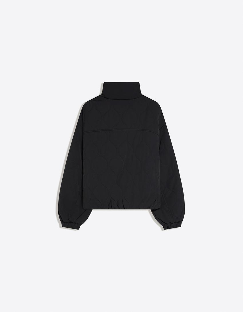 Puffer jacket-Black