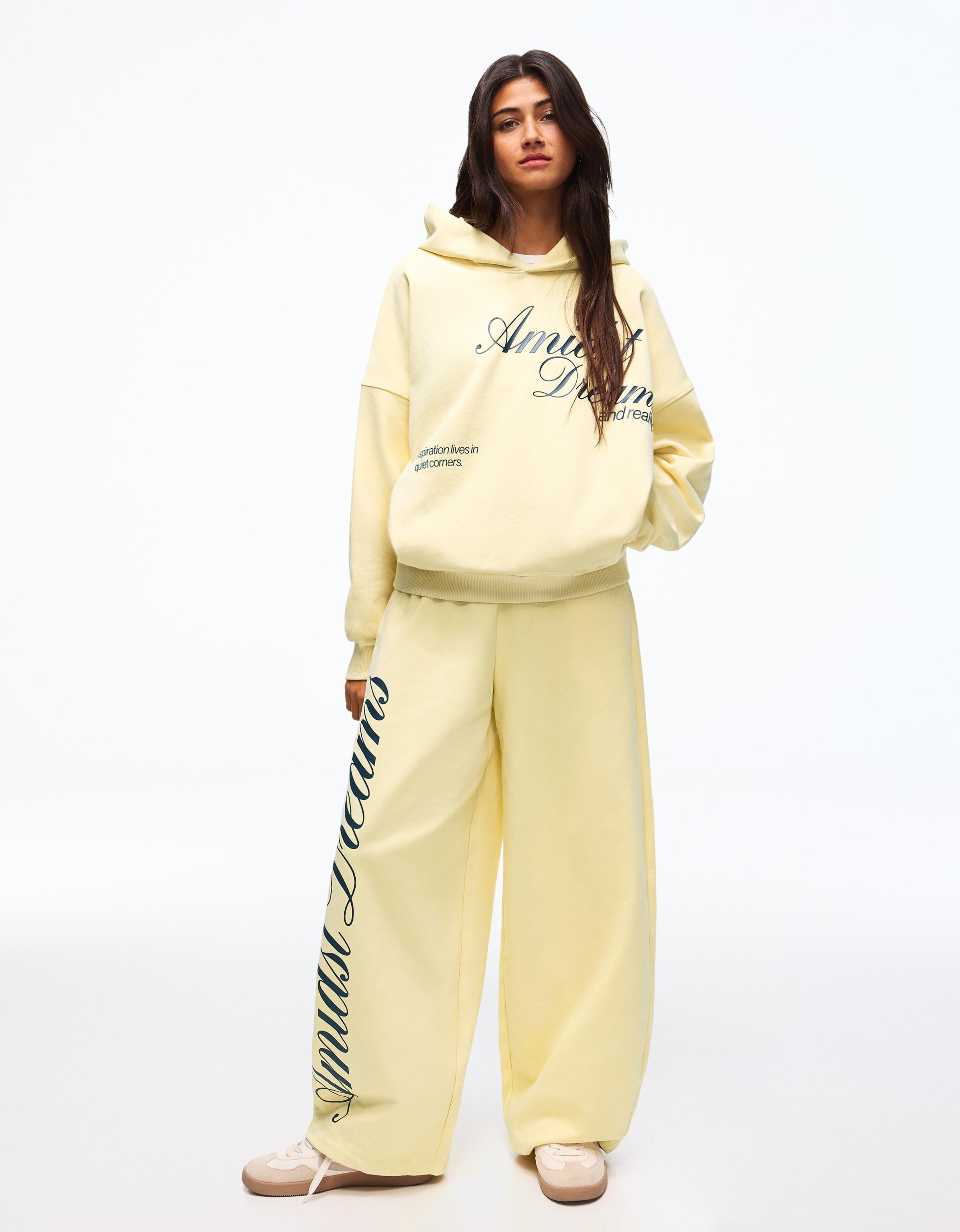 Baskılı barrel fit şardonlu eşofman altı - Görsel 72