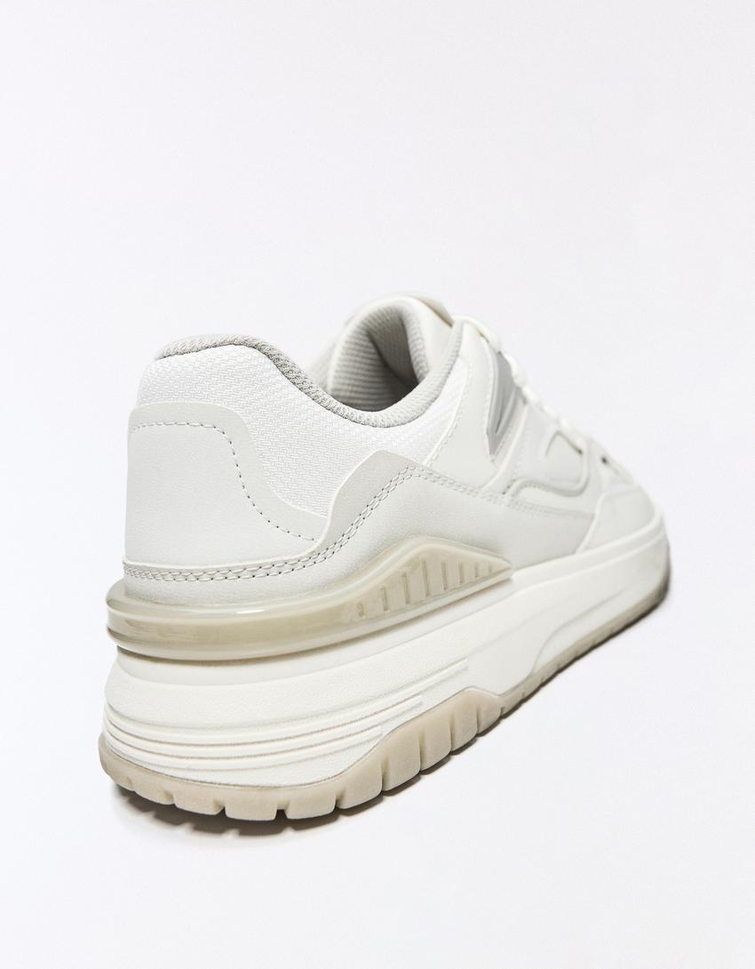 Zapatillas volumen piezas-Blanco