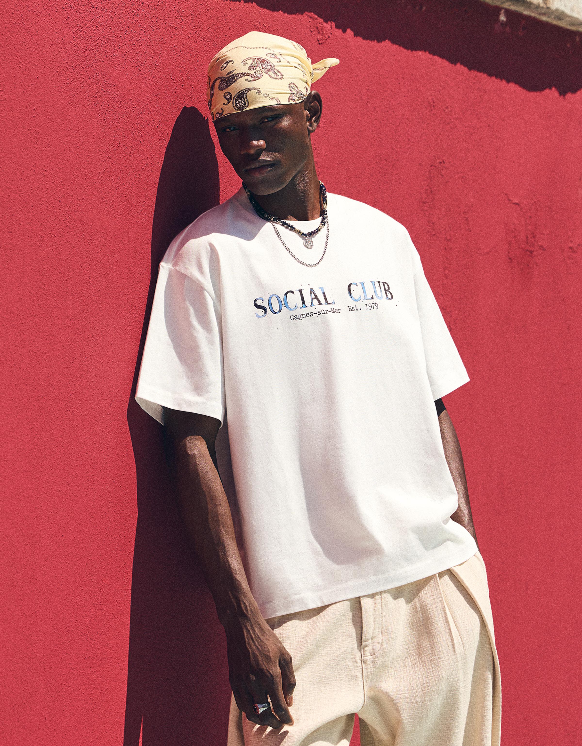 Relaxed print T-shirt — Off white