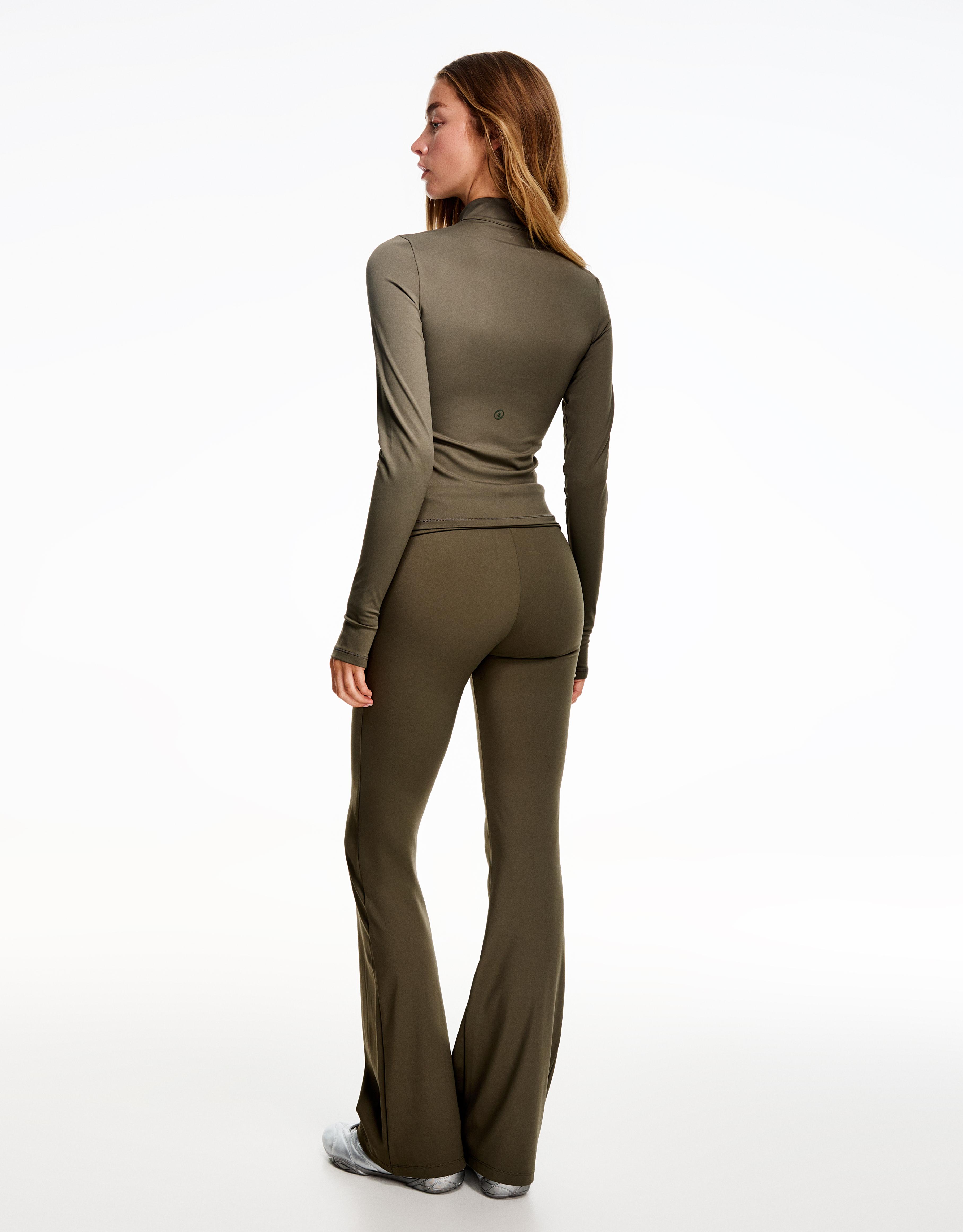 Teknik flare fit pantolon - Görsel 12