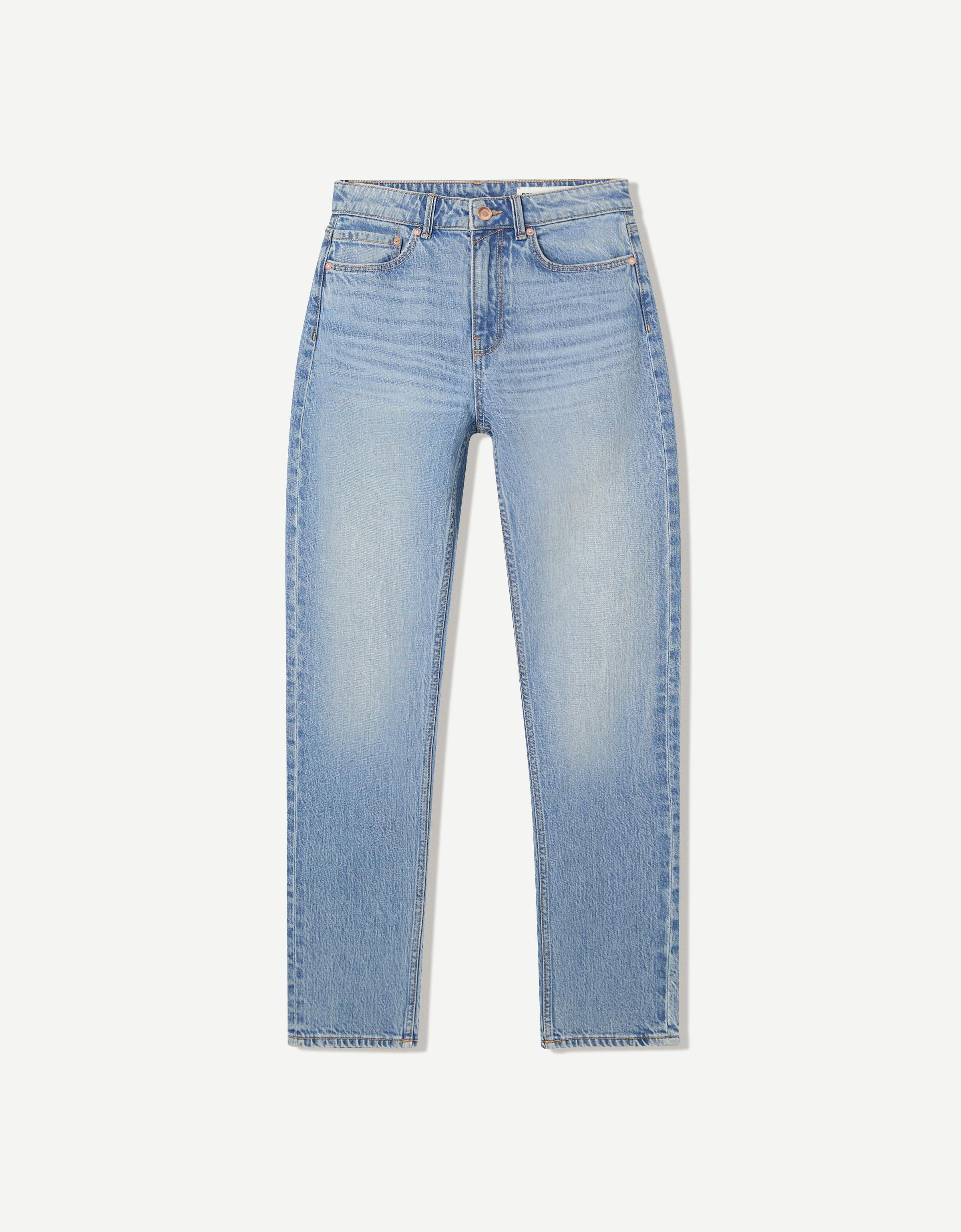 High-waist mom fit jeans