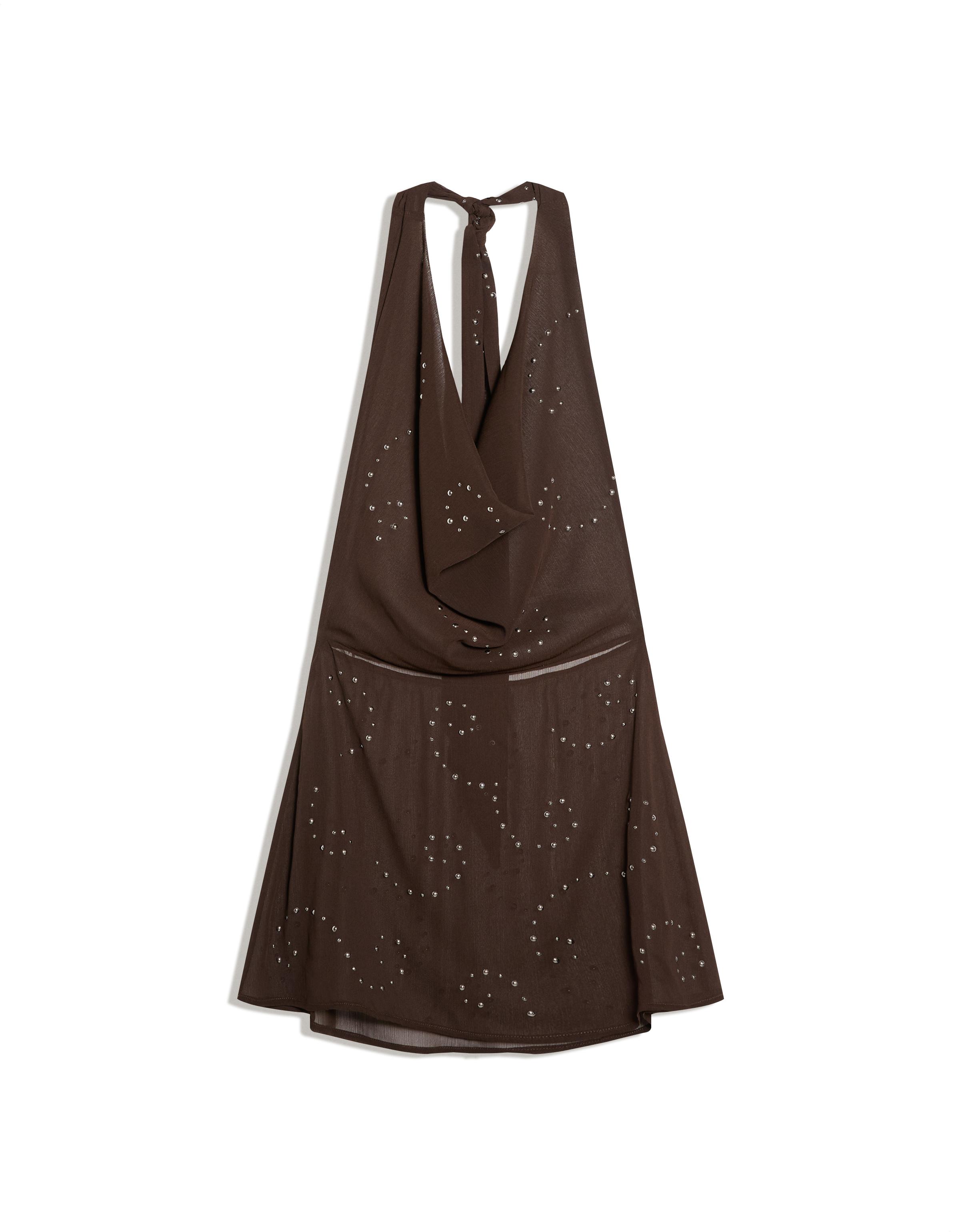 Zımbalı mini elbise - Görsel 7