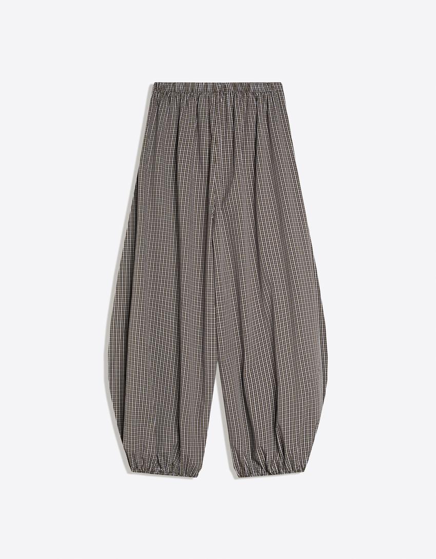 Poplin bloomer pantolon-Haki