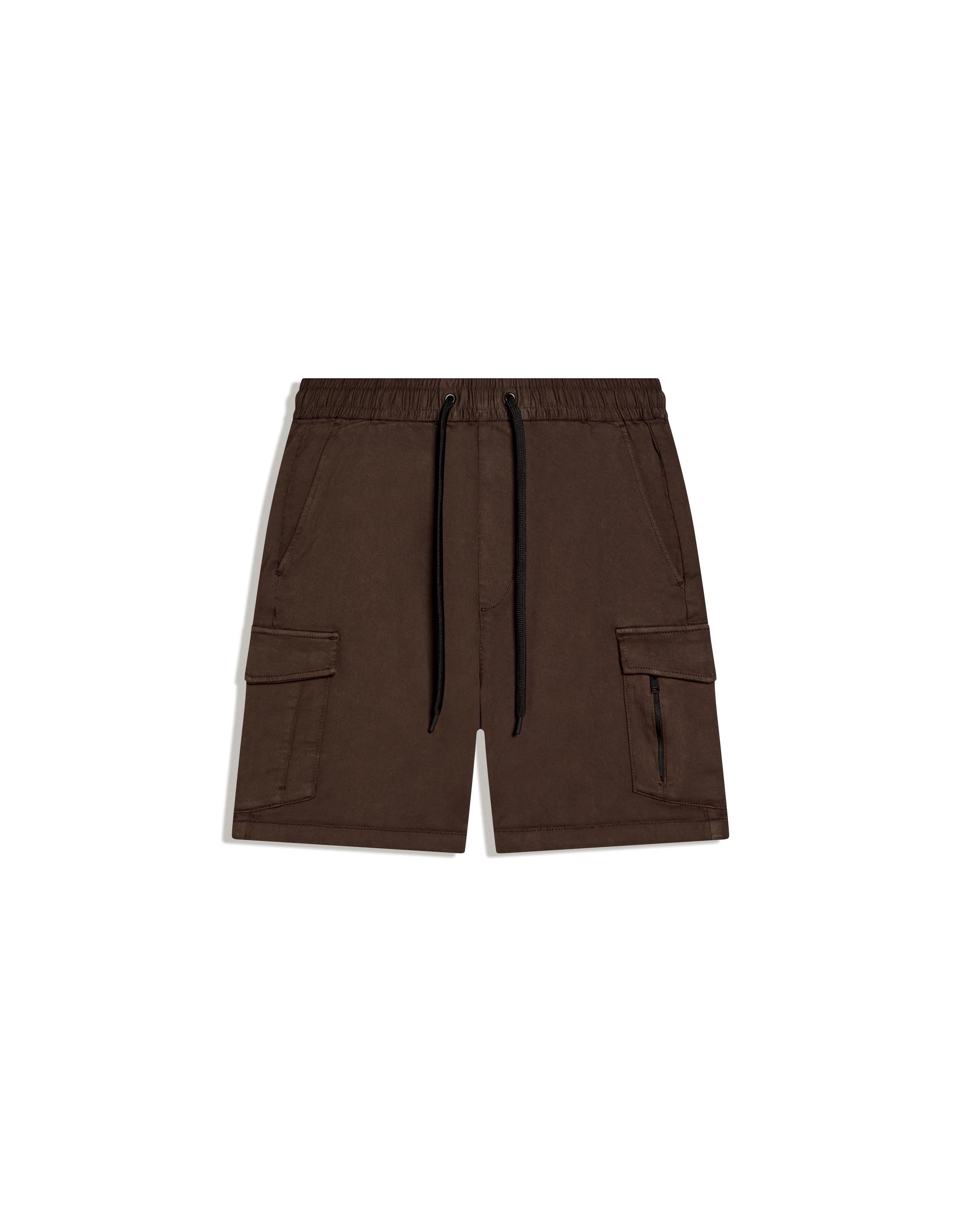 Regular fit cargo Bermuda shorts — Brown