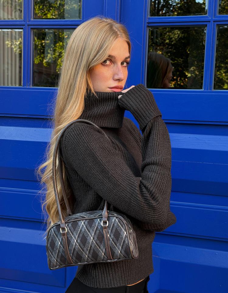 Mini bowling bag — Brown