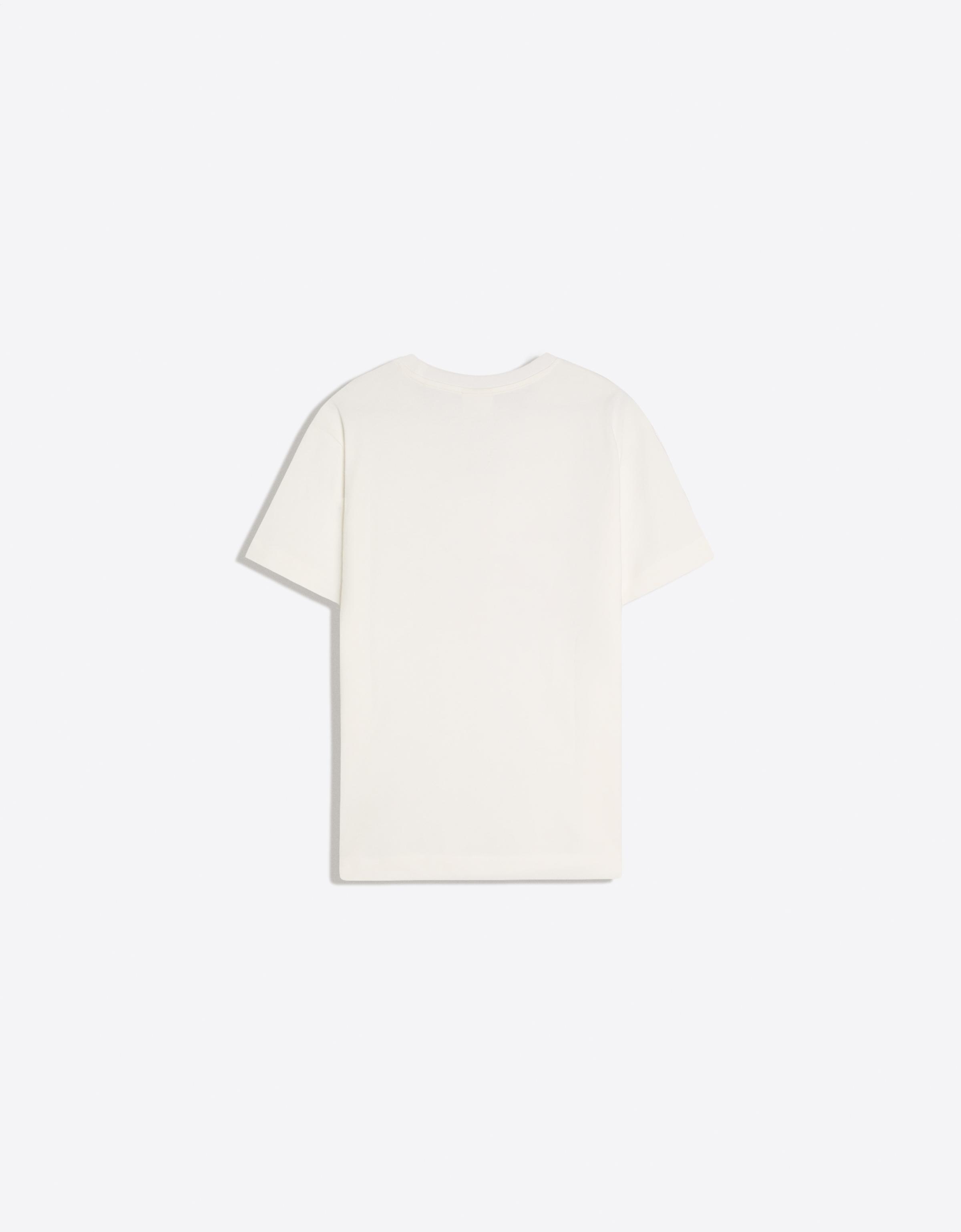 Small fit print T-shirt — White