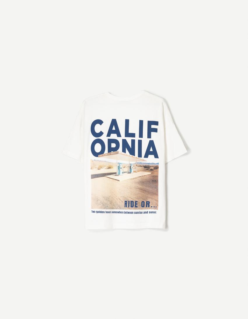Camiseta manga corta print-Blanco-5