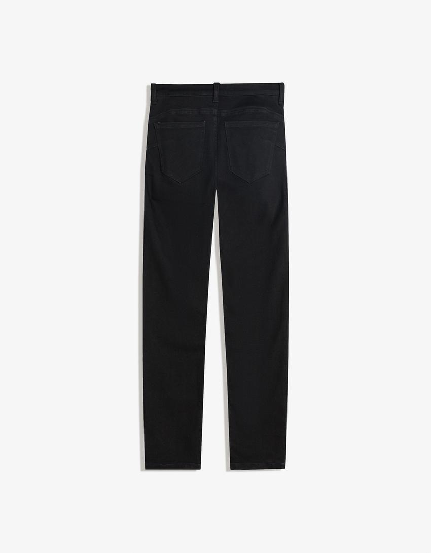 Push up-jeans i skinny fit-Svart-1