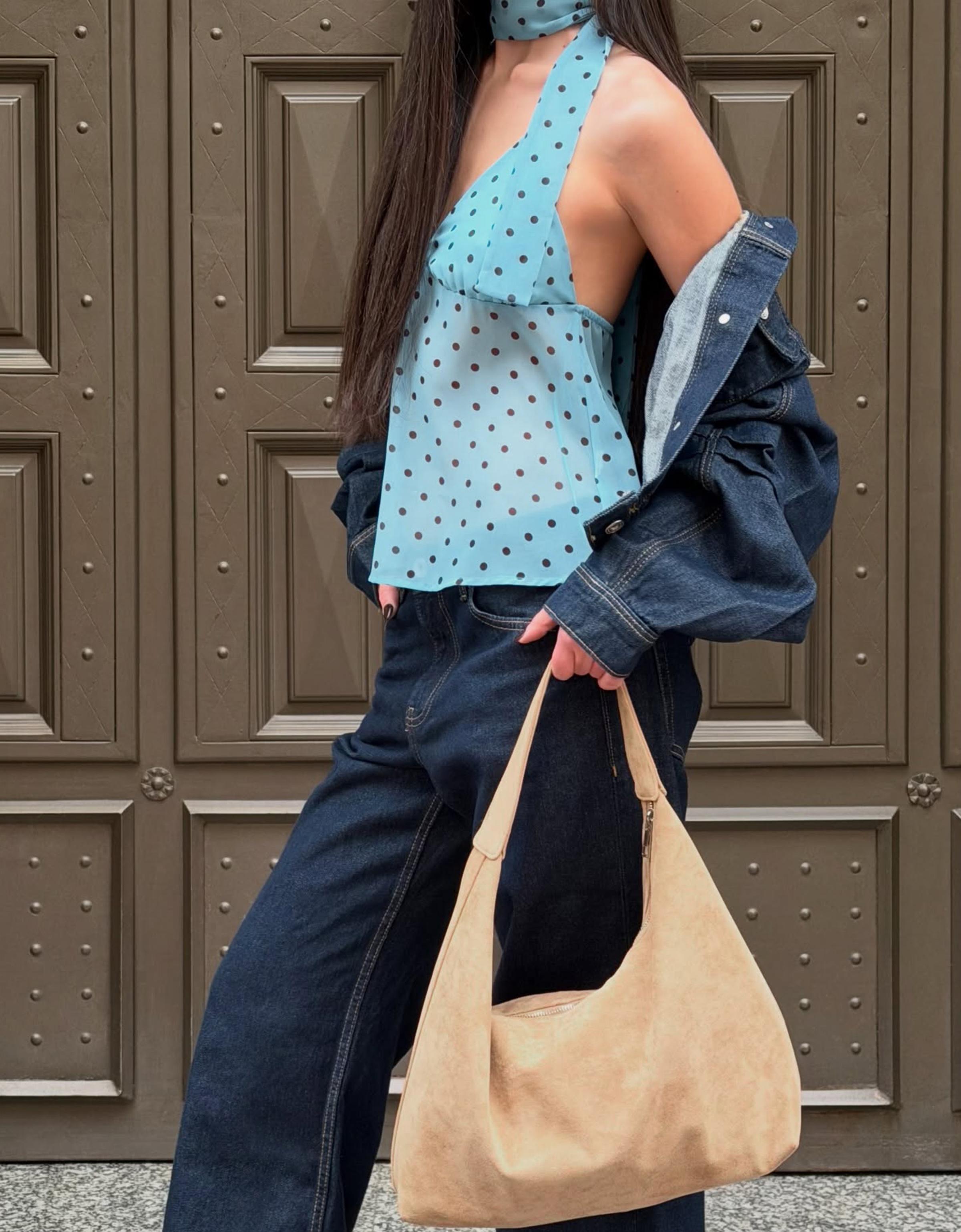 Fular detaylı askılı top - Görsel 23