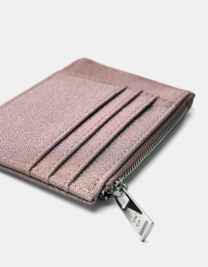 Skimrende kortholder-Rosa-2