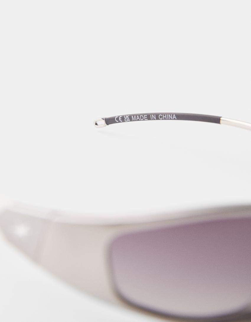 Lunettes de soleil-Argent-5