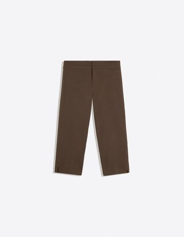 Capris with split hems — Brown 5