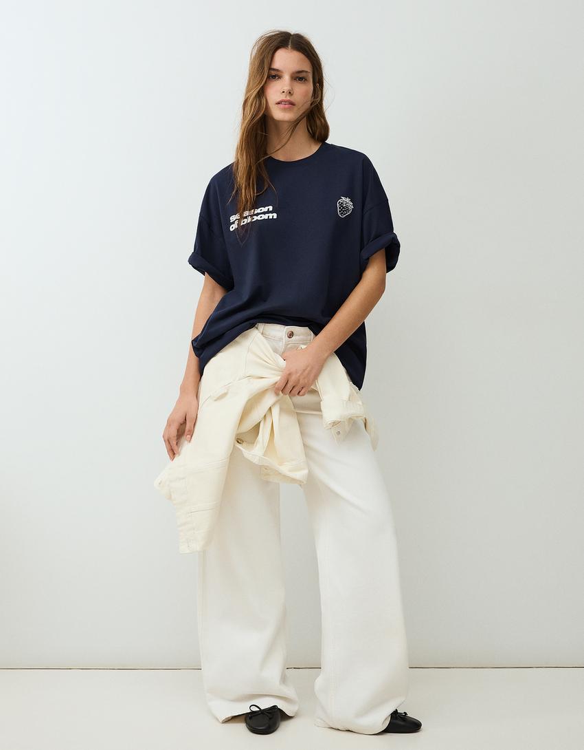 Majica kratkih rukava-Mornaskoplava