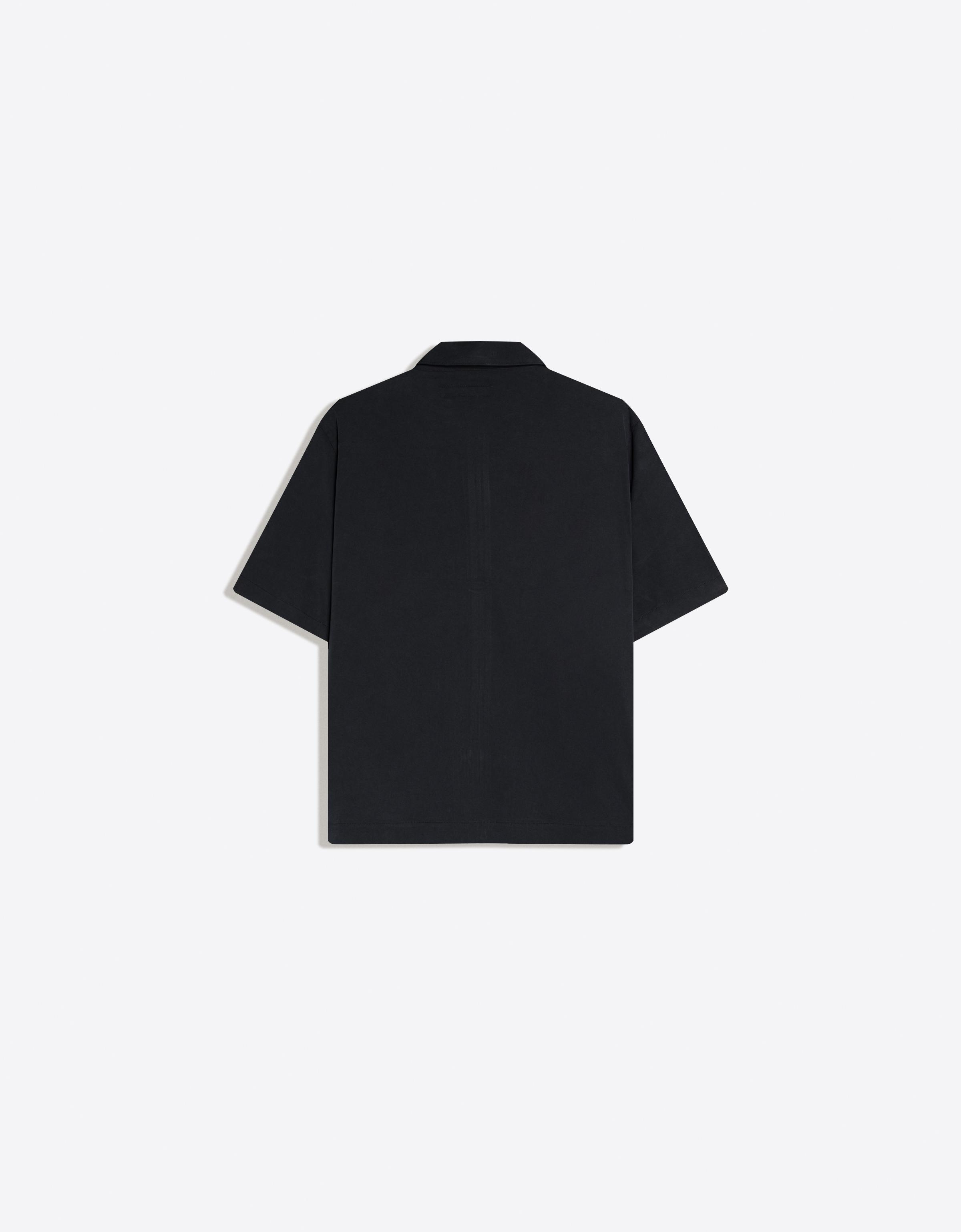 Kısa kollu boxy fit dökümlü gömlek - Görsel 2