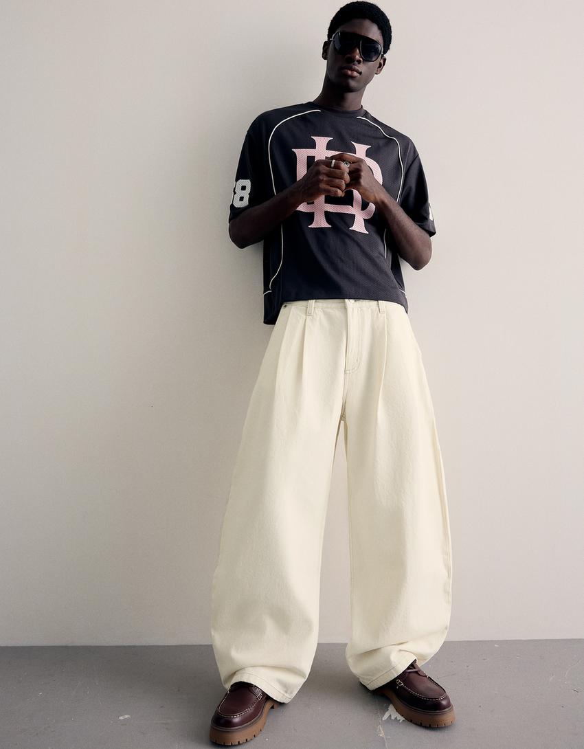 Piliseli barrel fit jean-Krem